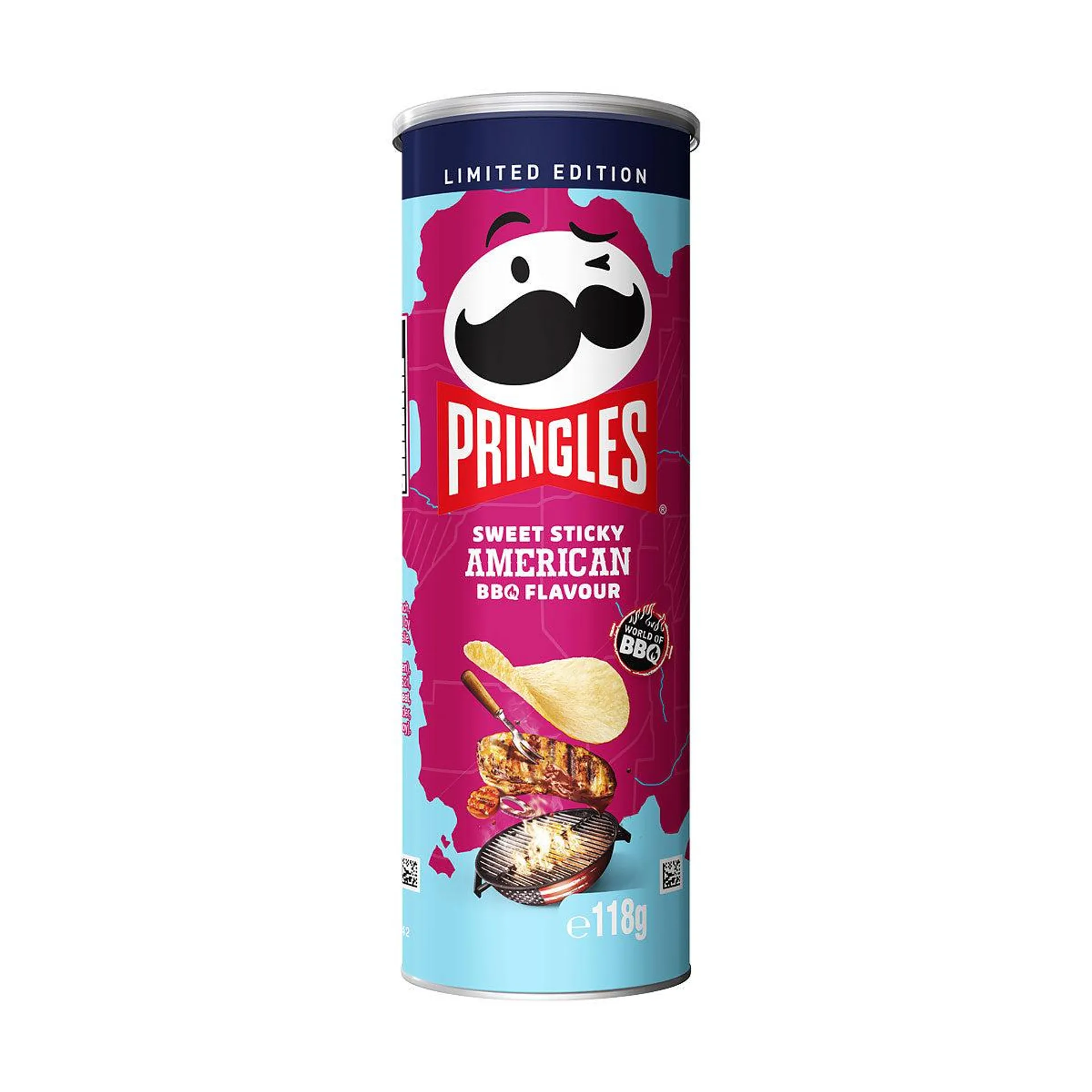 Pringles Sweet Sticky American Bbq 118g