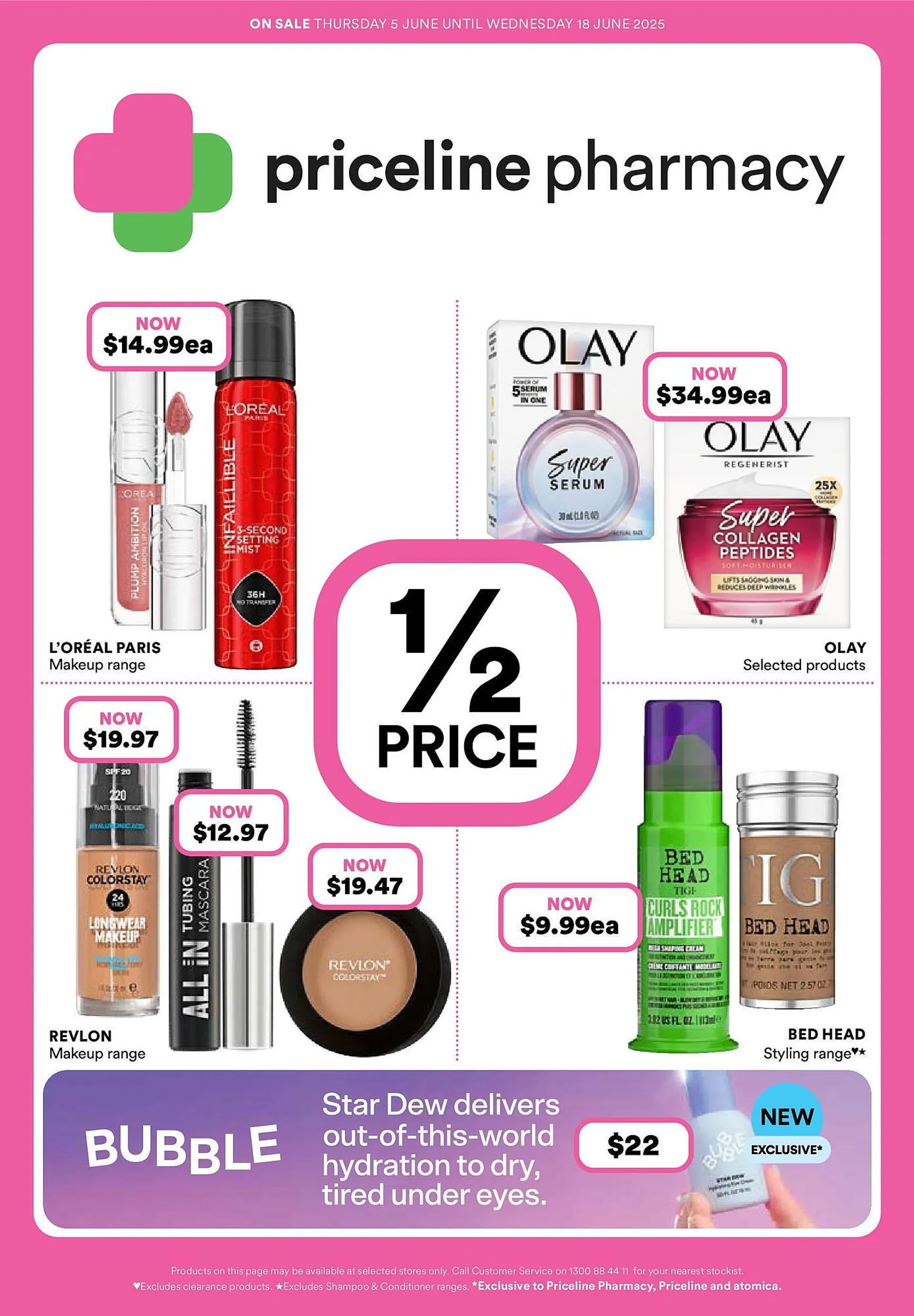 Priceline catalogue - Catalogue valid from 4 June to 18 June 2025 - page 1