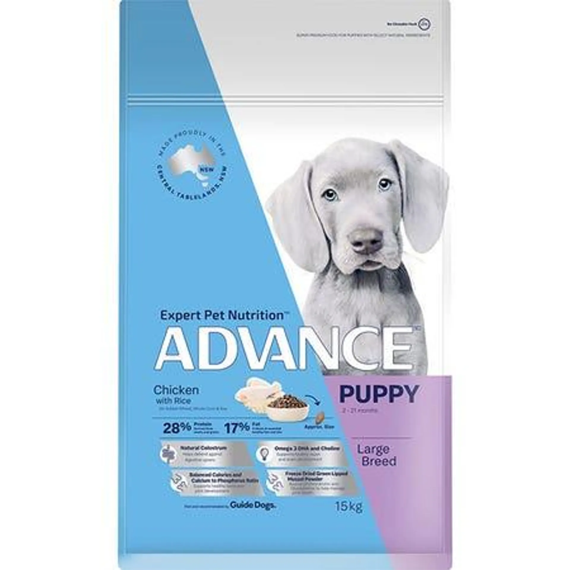ADVANCE Puppy Large Breed Dry Dog Food Chicken with Rice