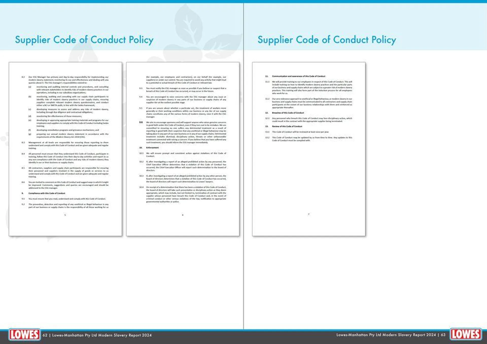 Modern Slavery Statement & Sustainability Commitments 2024 - Catalogue valid from 2 February to 31 December 2024 - page 32