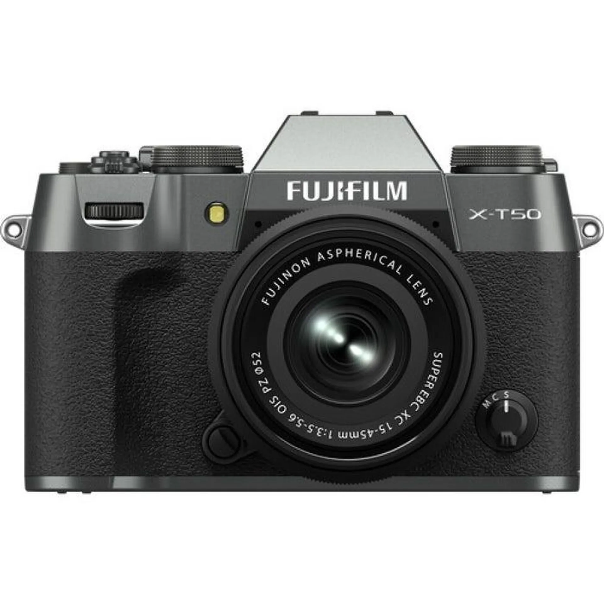 Fujifilm X-T50 - Charcoal Silver Mirrorless Camera with XC 15-45mm Lens