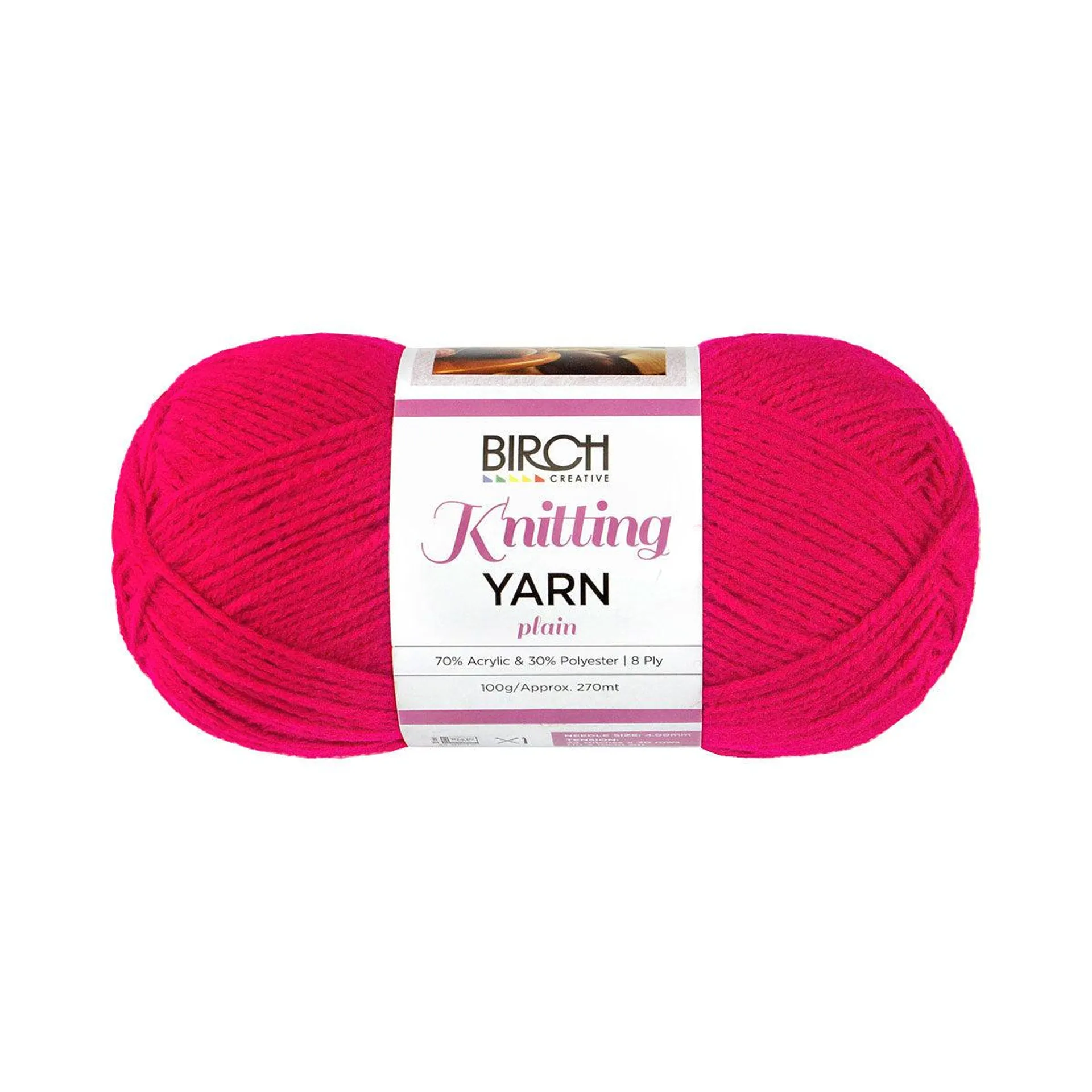 Birch Yarn Plain Red 100g