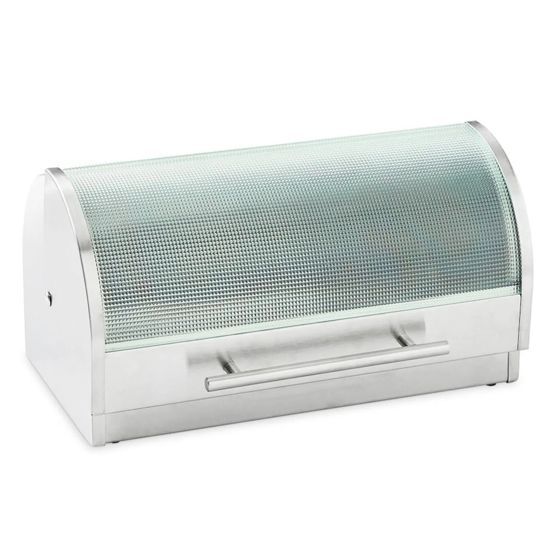 Stainless Steel and Glass Bread Box