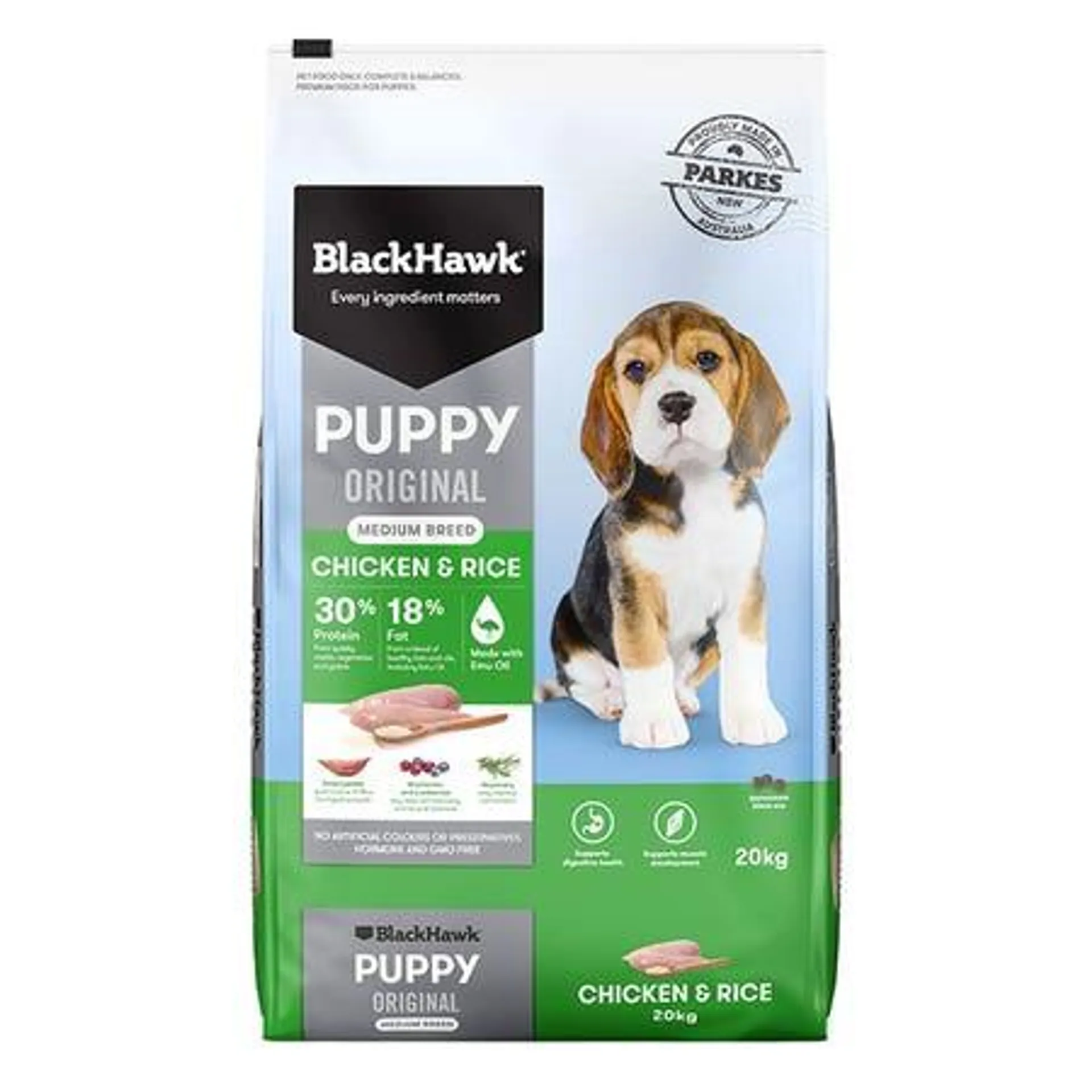 Black Hawk Chicken & Rice Medium Puppy Food