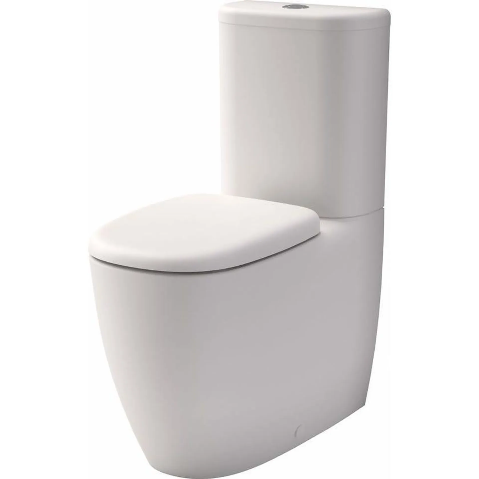 Caroma 848801MW Contura II Back to Wall Matte White Toilet Suite - Back Entry / Universal Trap