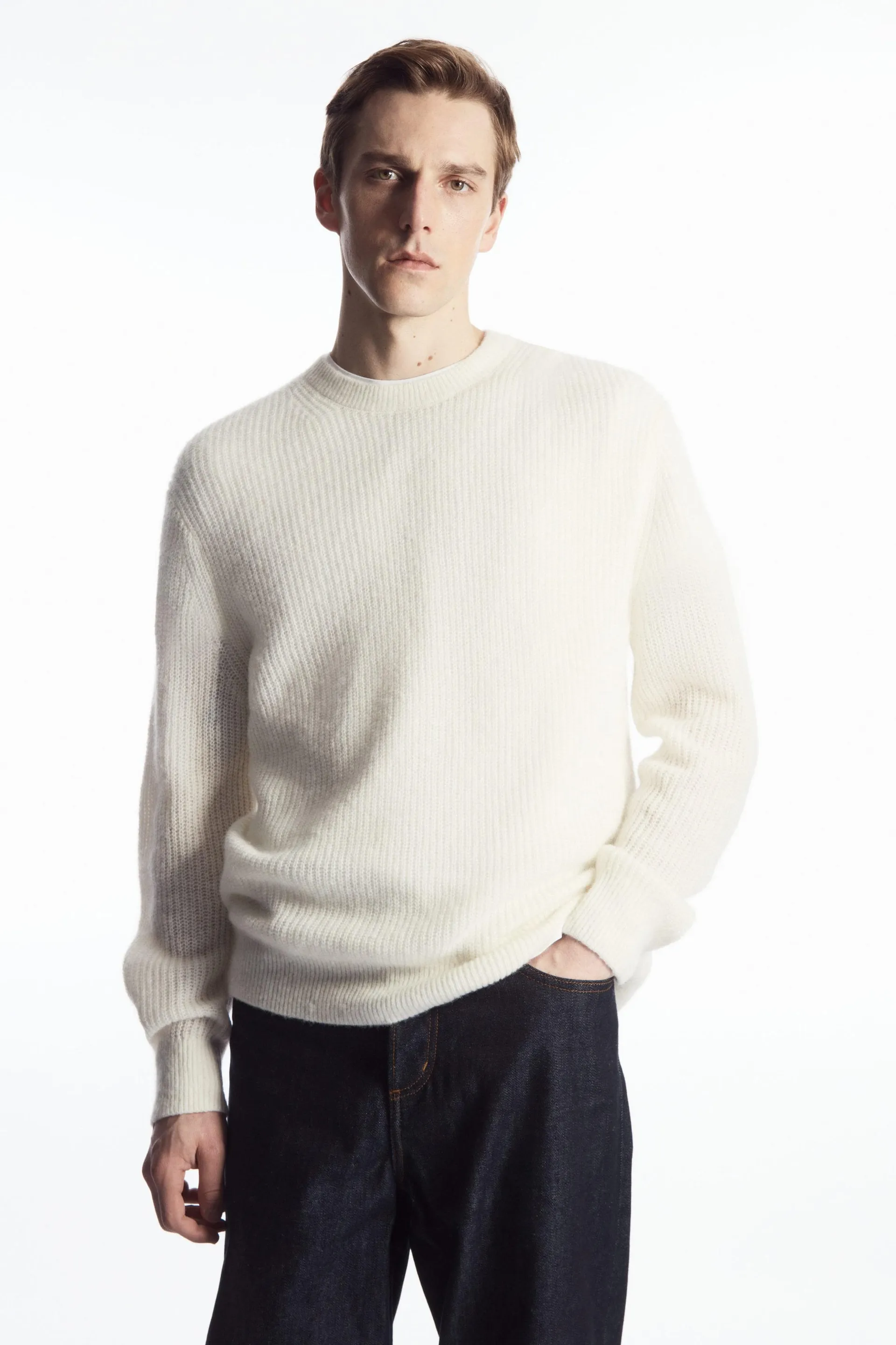 ALPACA-BLEND CREW-NECK JUMPER