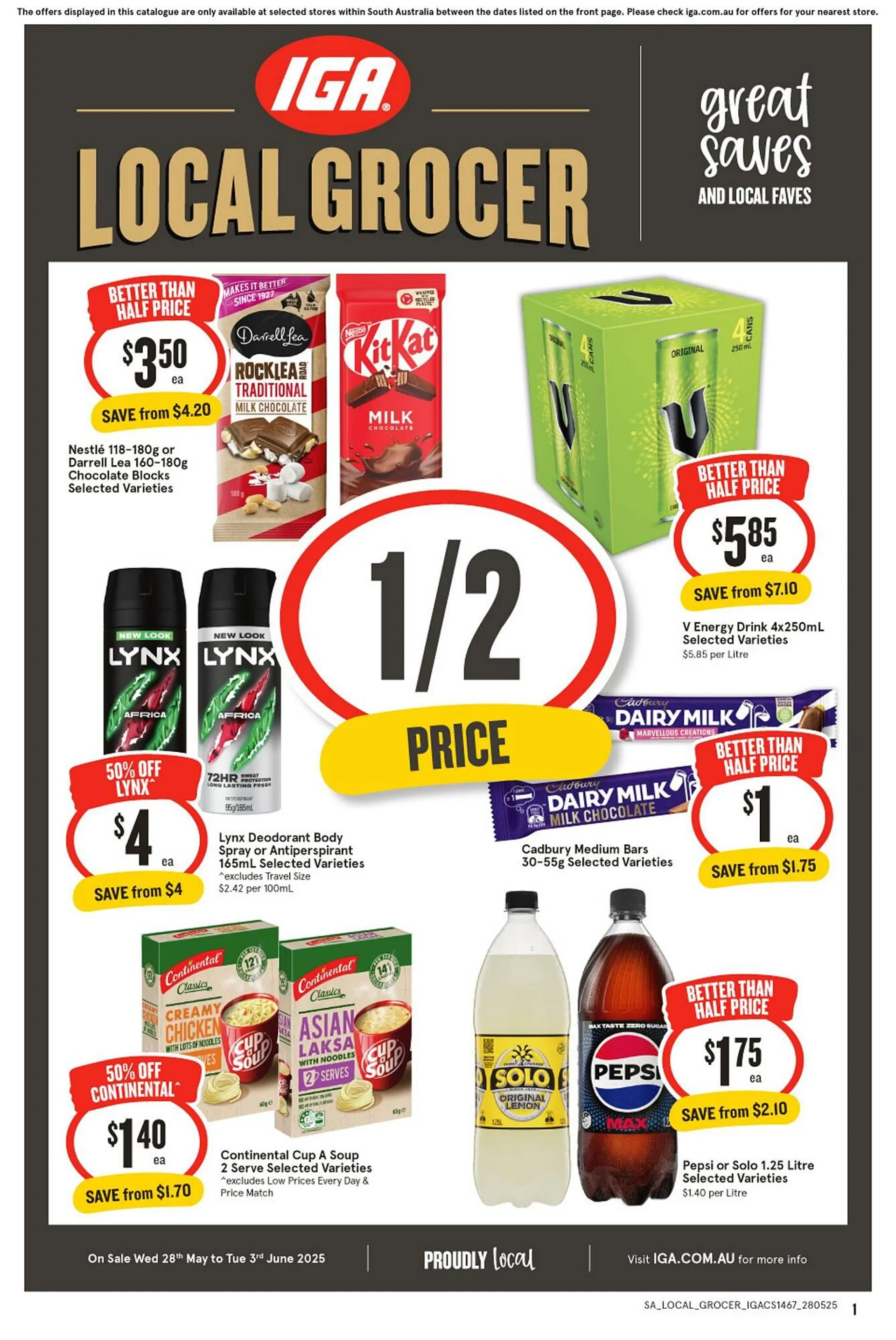 IGA catalogue - Catalogue valid from 28 May to 3 June 2025 - page 1