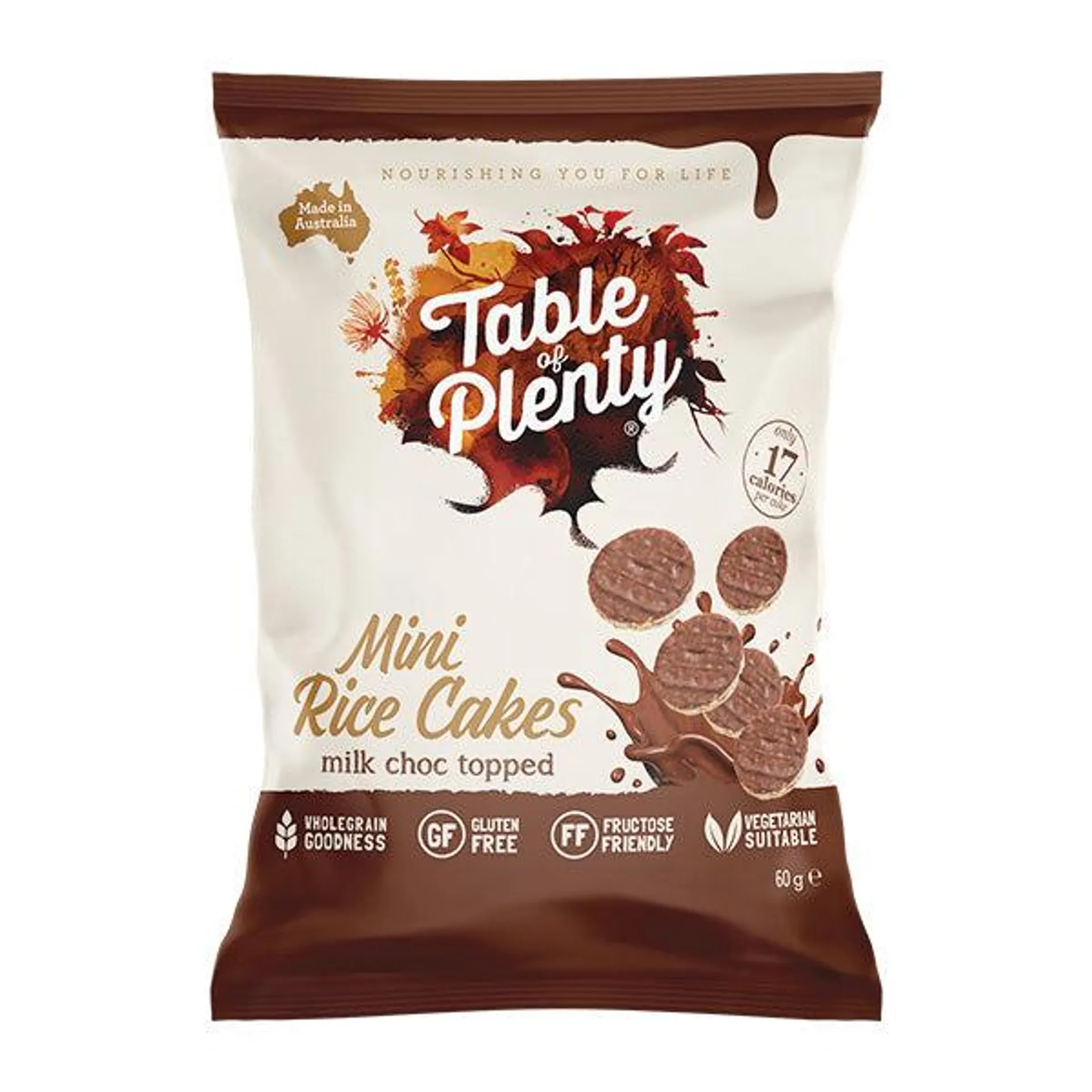 Table of Plenty Mini Rice Cakes Milk Choc 60g