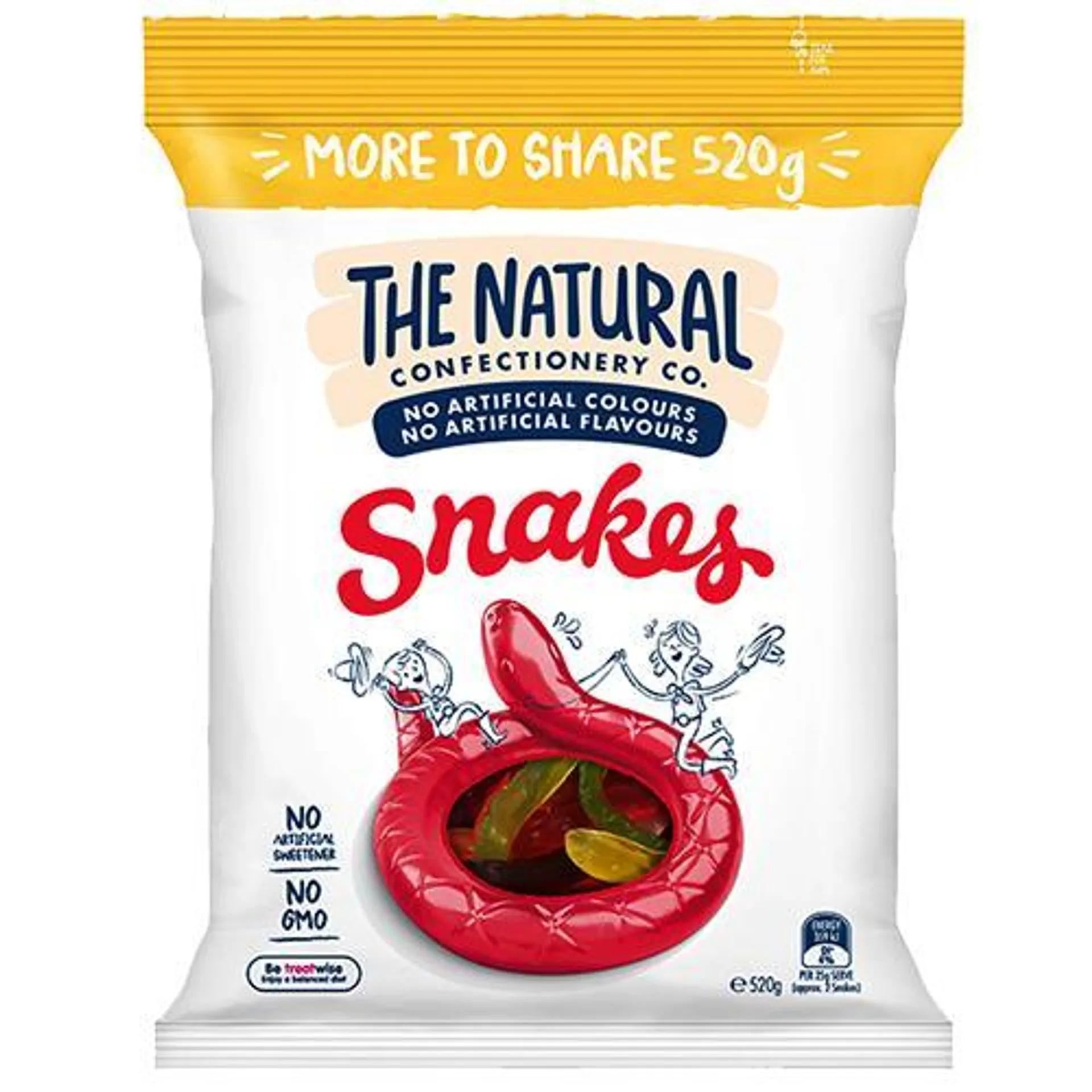 The Natural Confectionary Co Snakes 440g