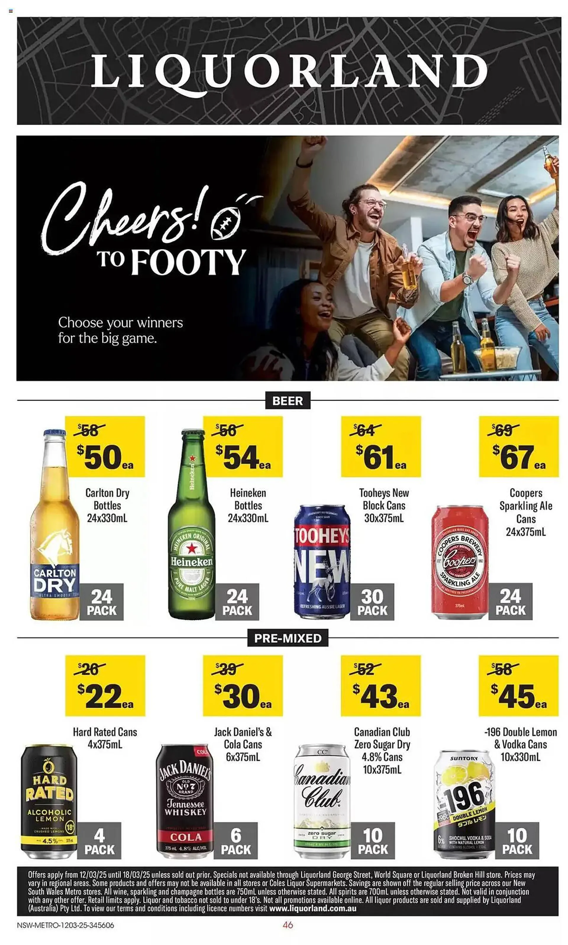 Liquorland catalogue - Catalogue valid from 12 March to 18 March 2025 - page 1