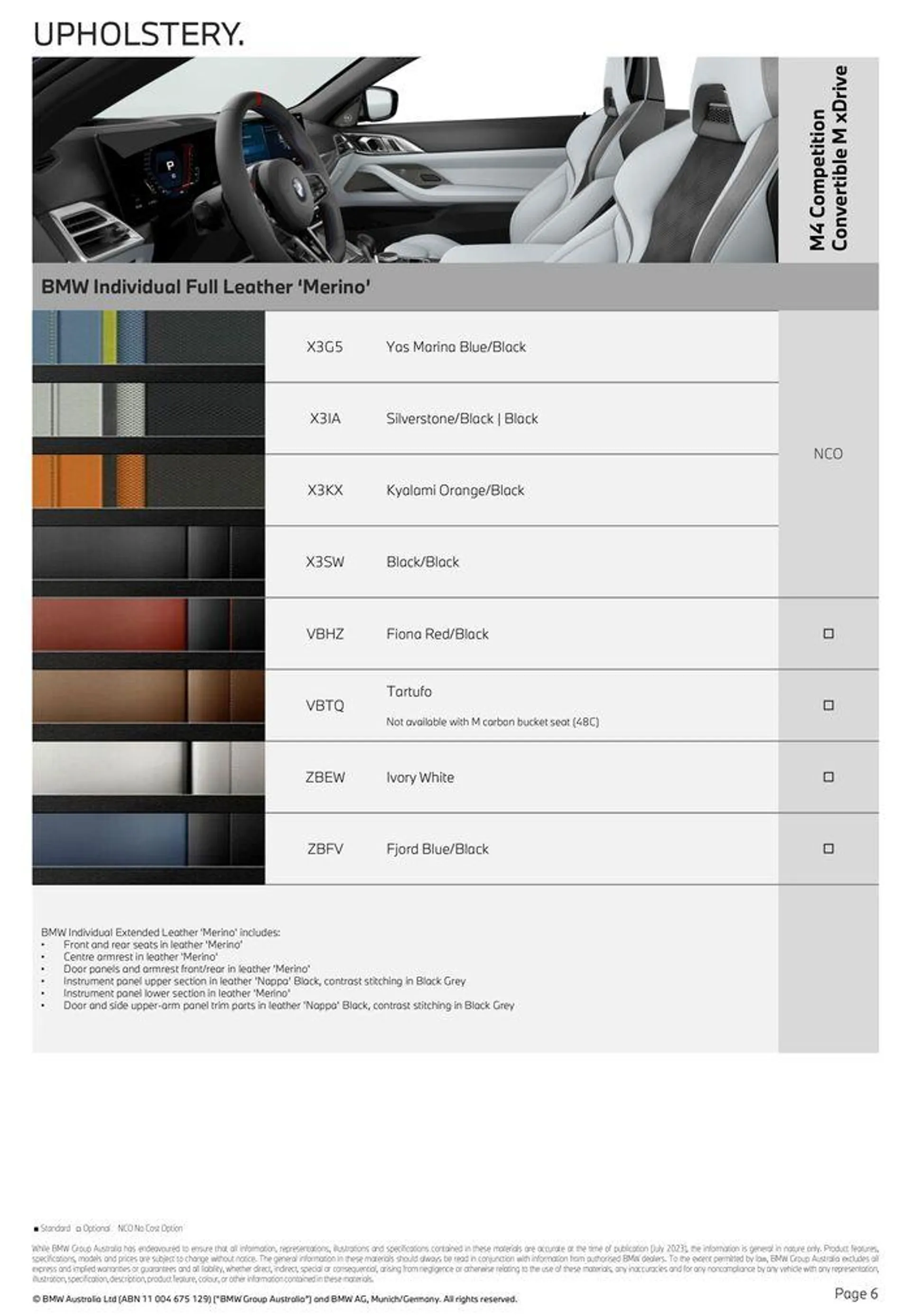 The M4 Convertible - Catalogue valid from 11 September to 31 December 2024 - page 6