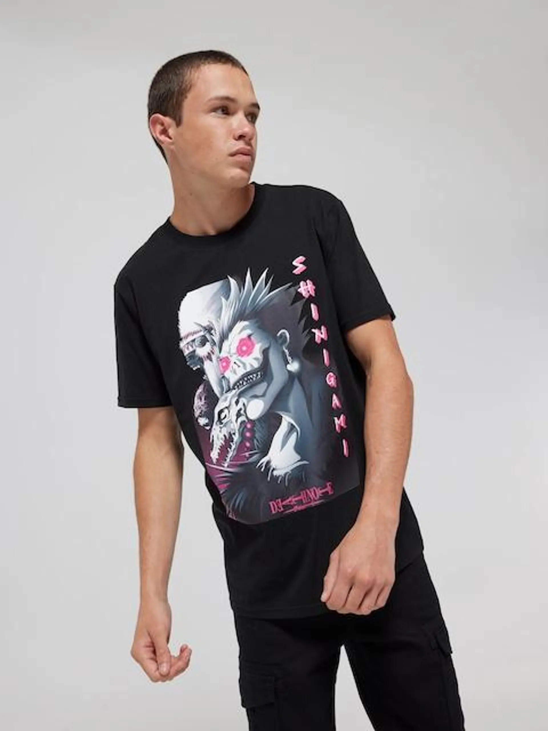 Black Deathnote Neon Short Sleeve Tee