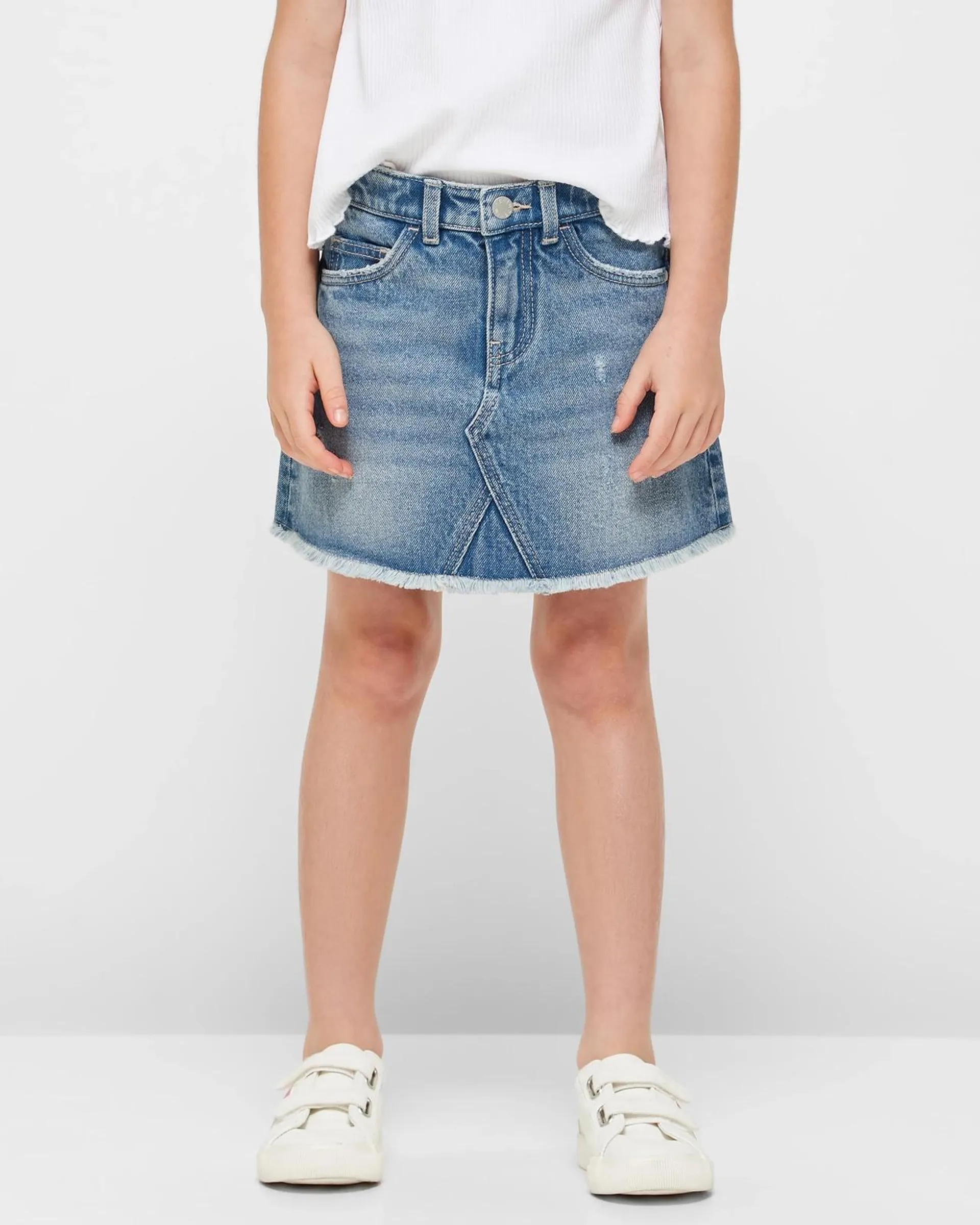 A-Line Denim Skirt