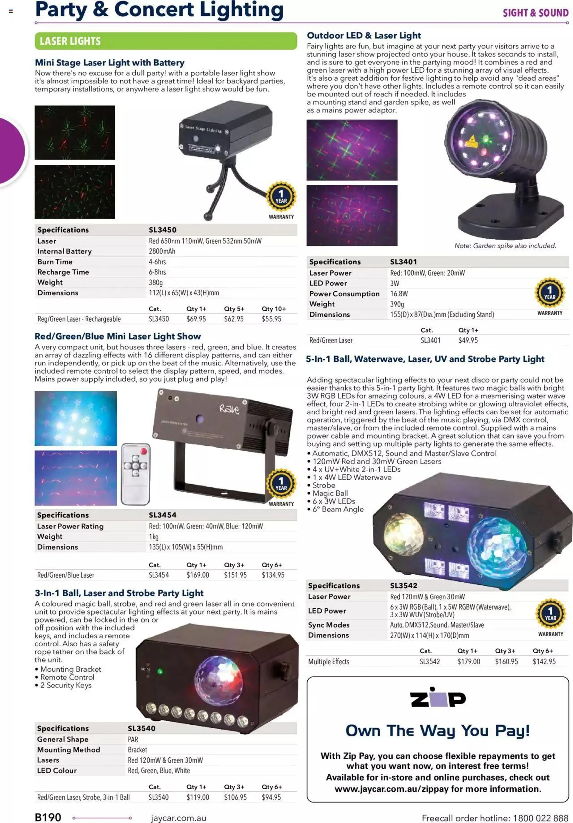 Jaycar Annual Engineering & Scientific Catalogue - Catalogue valid from 27 October to 31 December 2024 - page 190