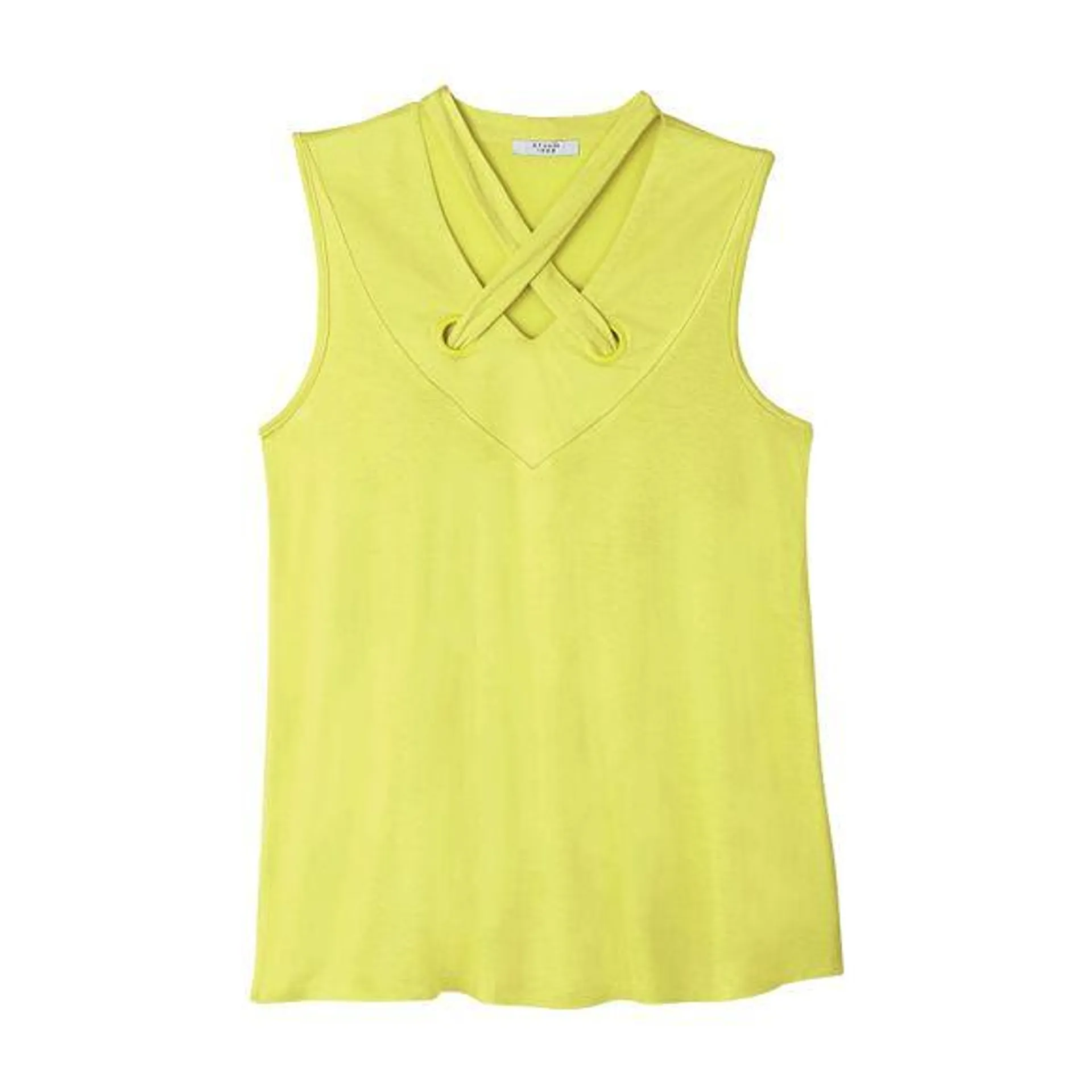 Sleeveless Grommet Top