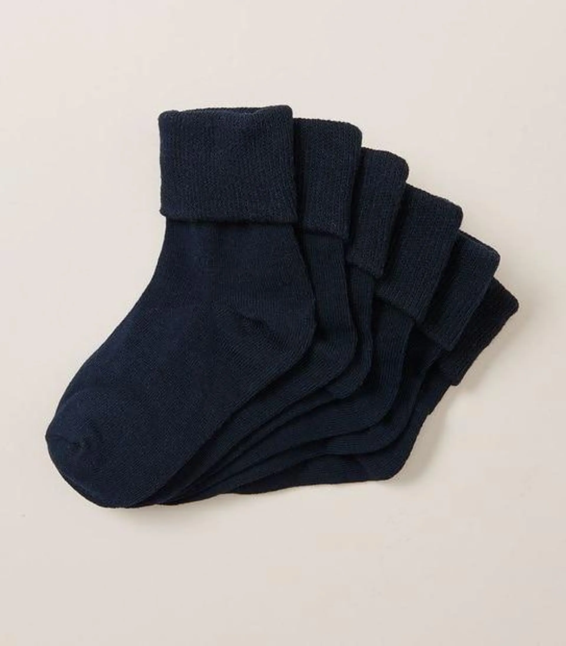 6 Pack Maxx School Cuffed Socks