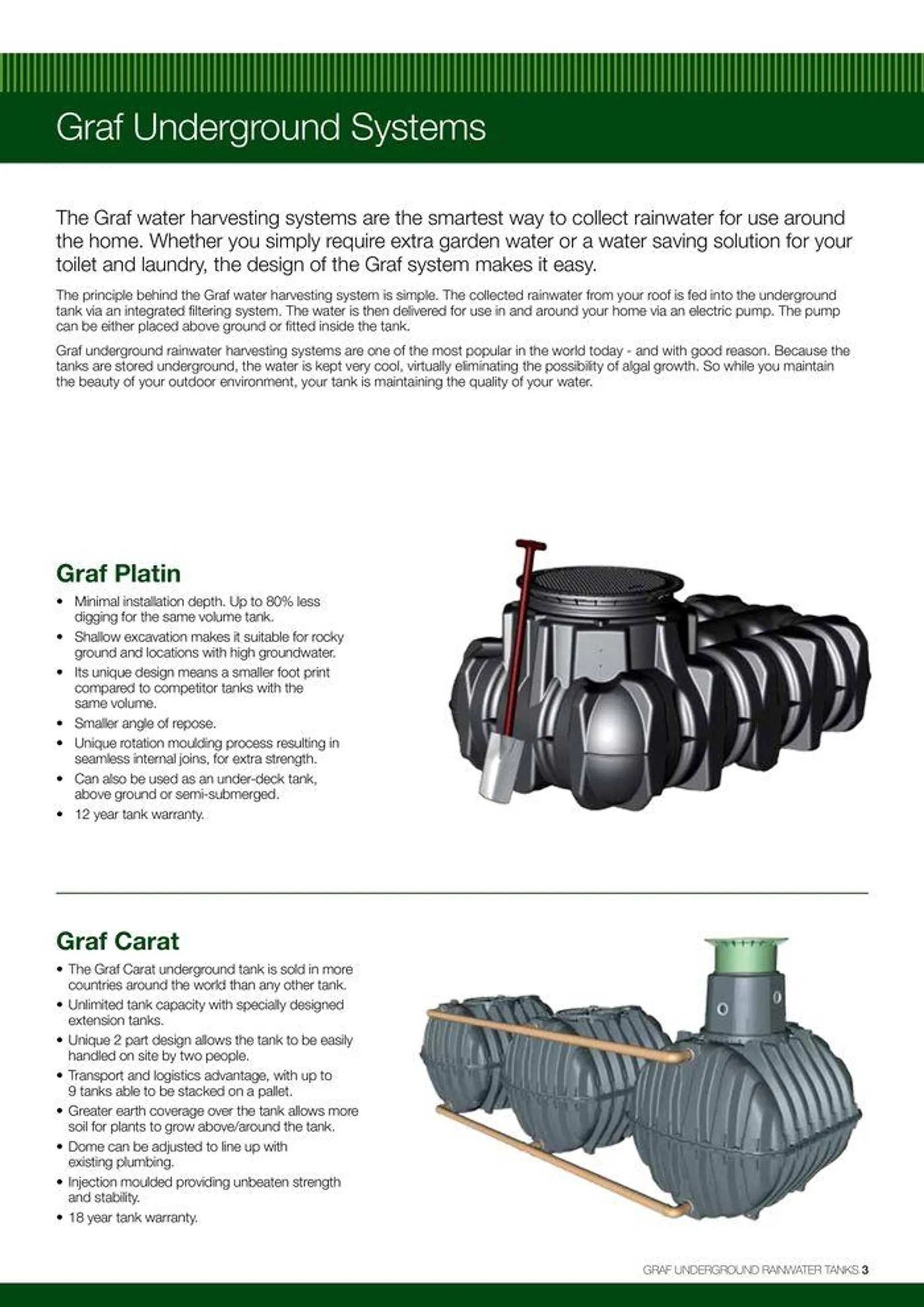 GRAF Underground Rainwater Tanks - Catalogue valid from 22 January to 31 December 2024 - page 3