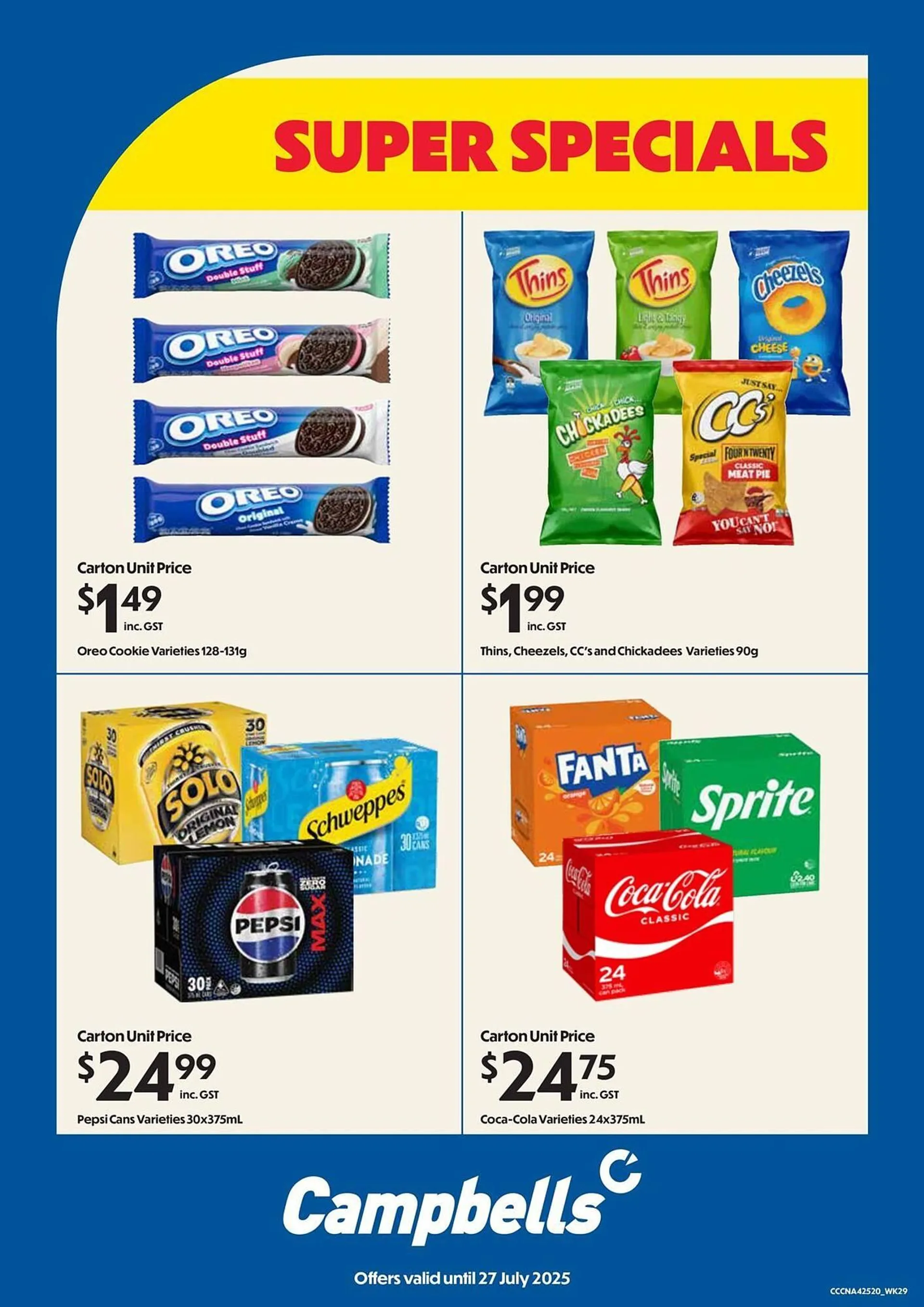 Campbells Wholesale catalogue - Catalogue valid from 14 July to 27 July 2025 - page 1