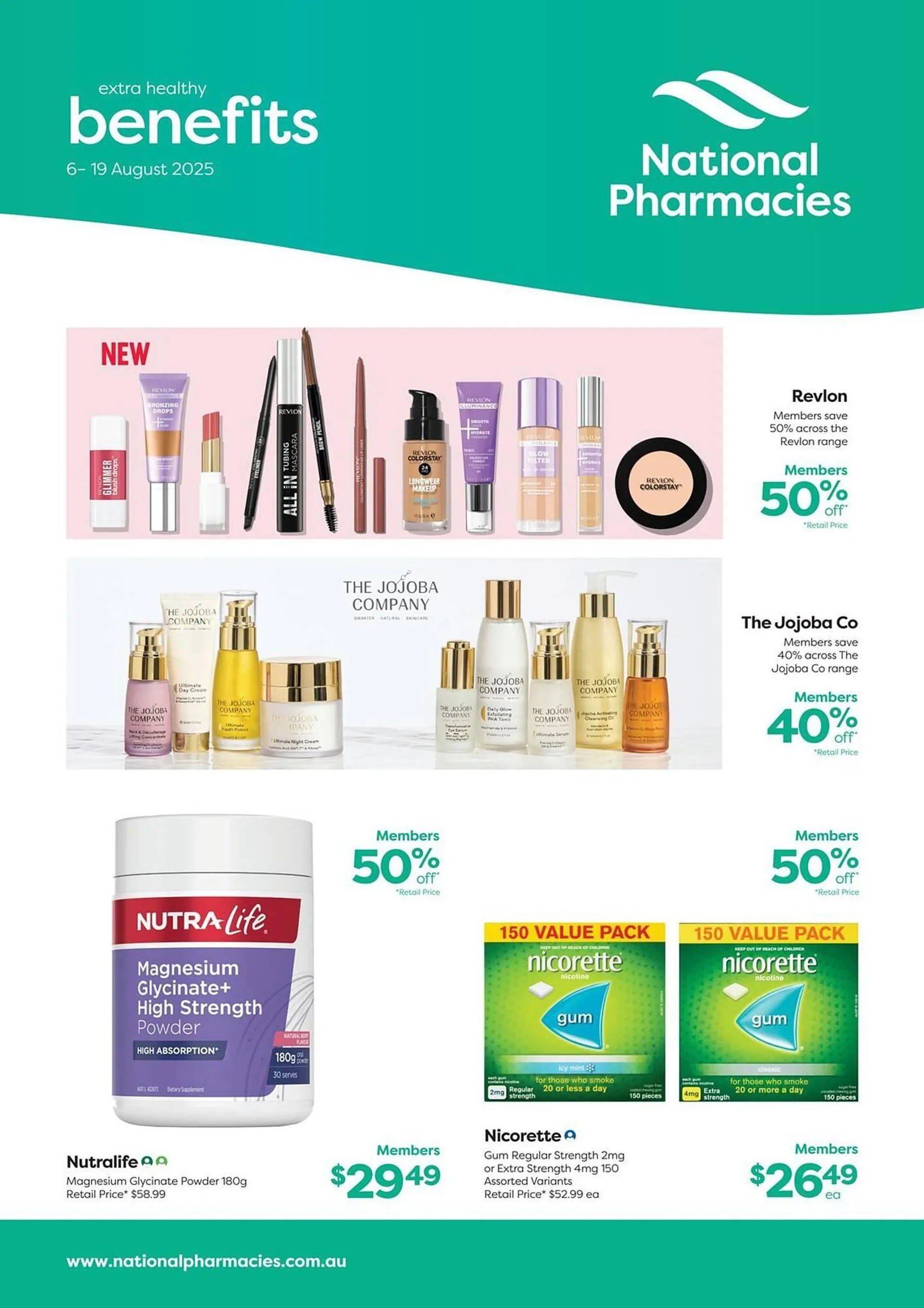 National Pharmacies catalogue - Catalogue valid from 6 August to 19 August 2025 - page 1