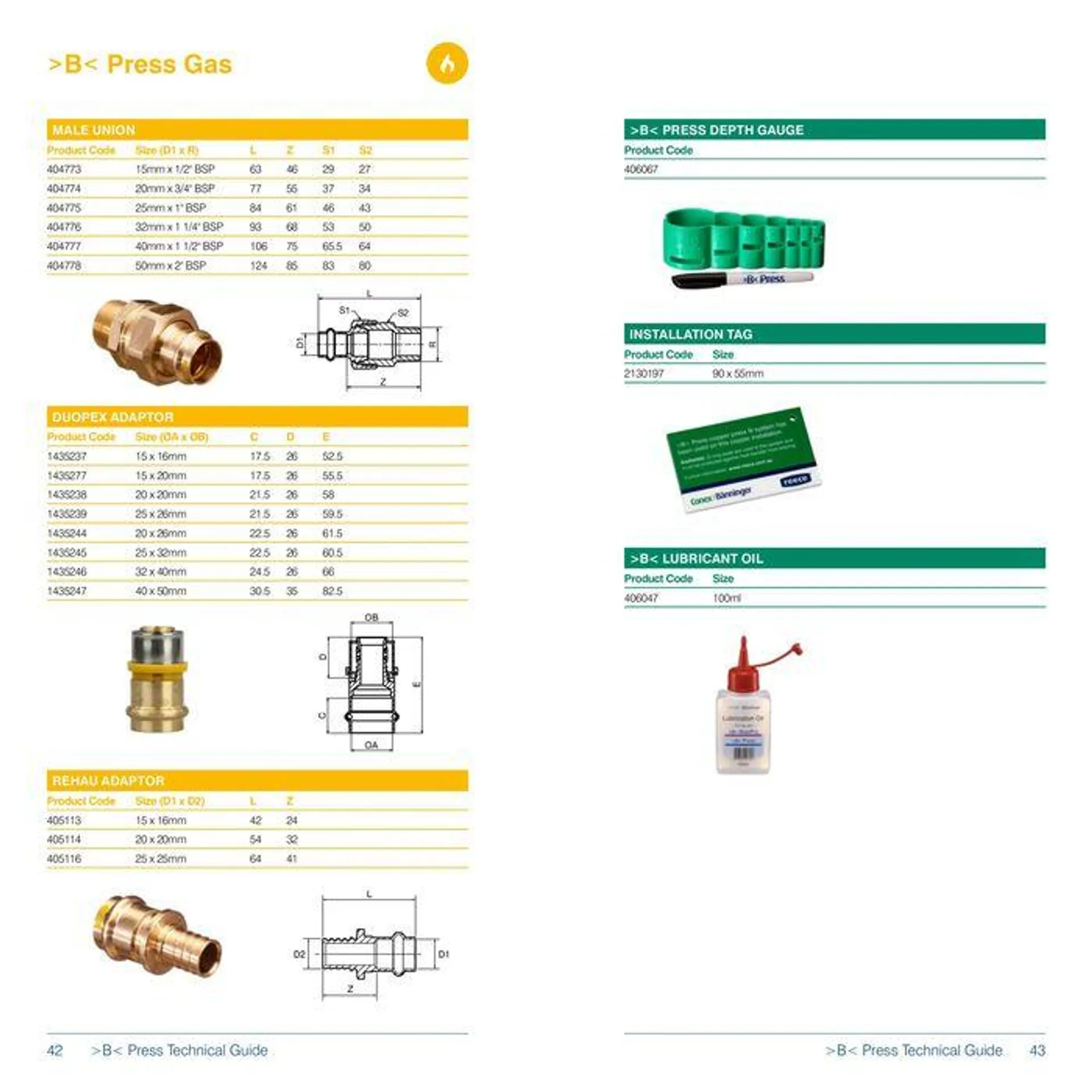 >B< Press Fitting System - 22