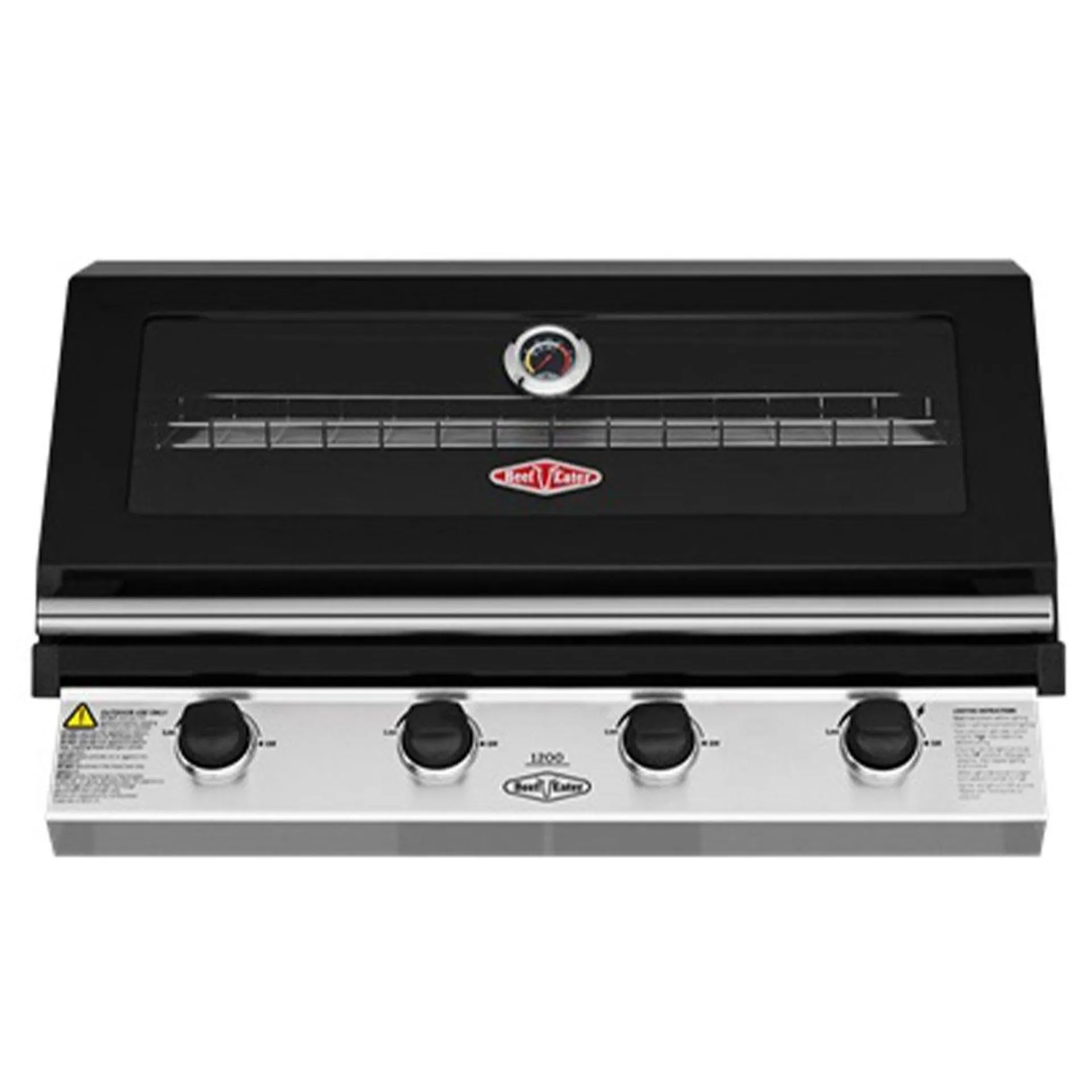 Beefeater 1200 Series Black 4 Burner Built In BBQ BBG1240BB