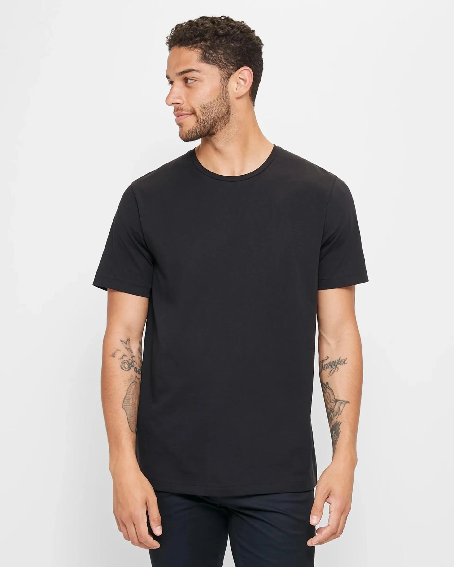 Supima Cotton T-Shirt - Preview - Black