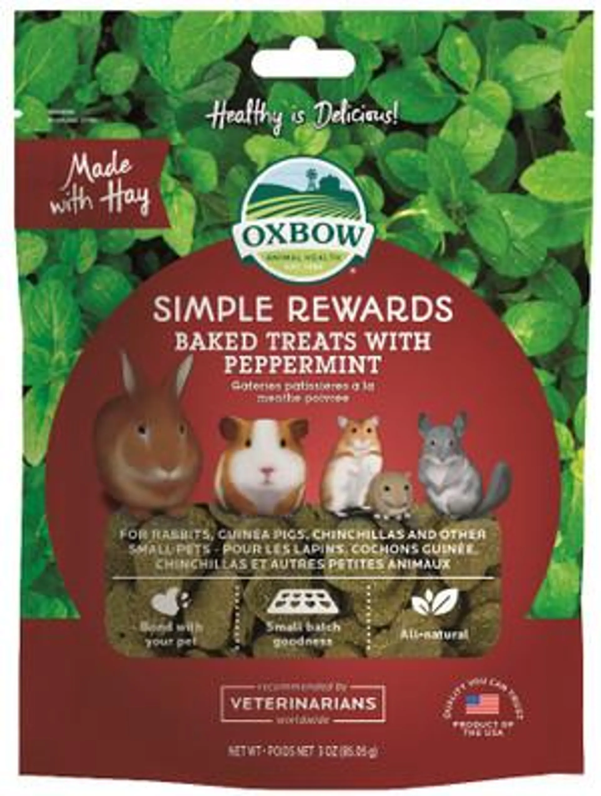 Oxbow Simple Rewards Baked Peppermint Treats