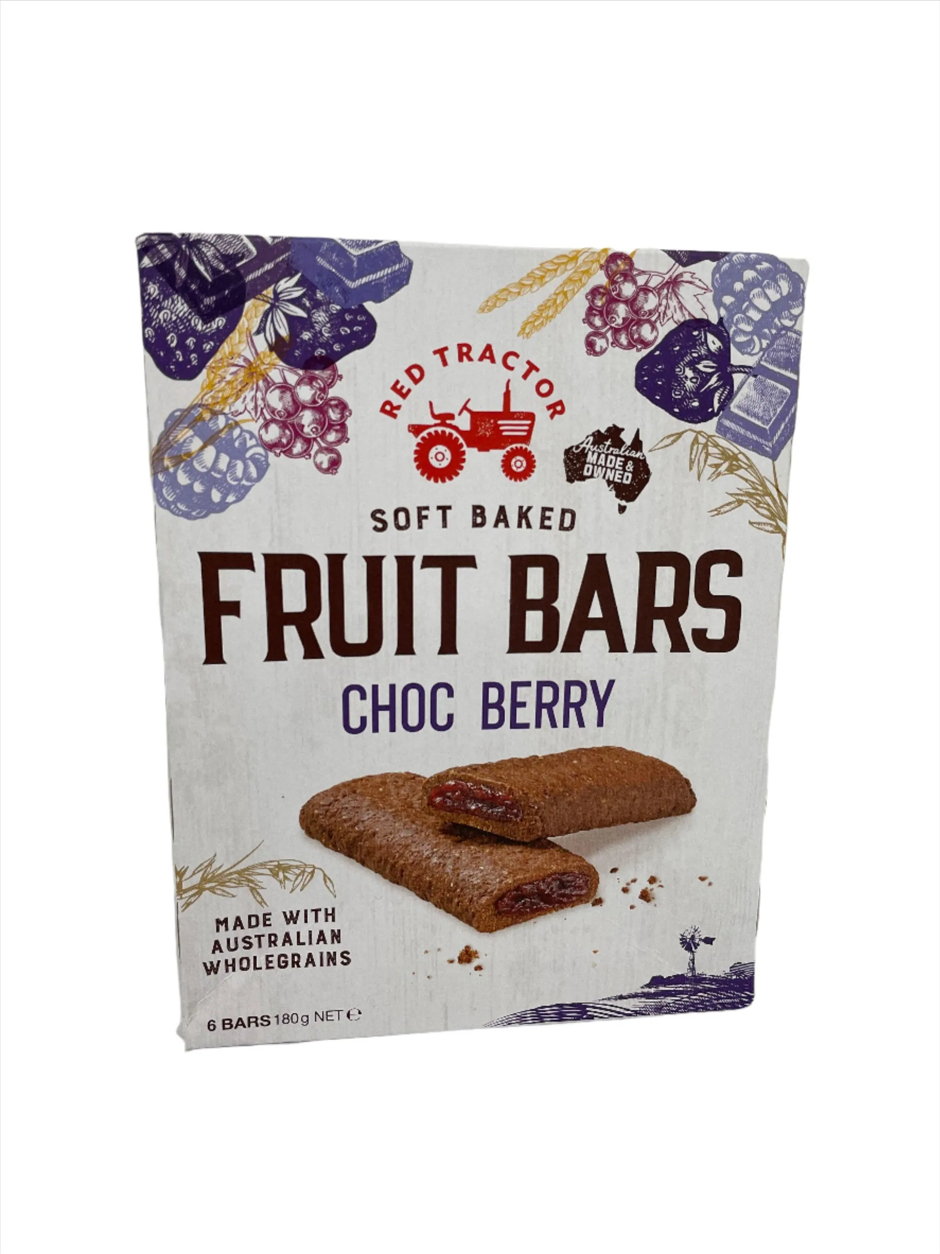 Red Tractor Fruit Bars Berry Choc 6pk