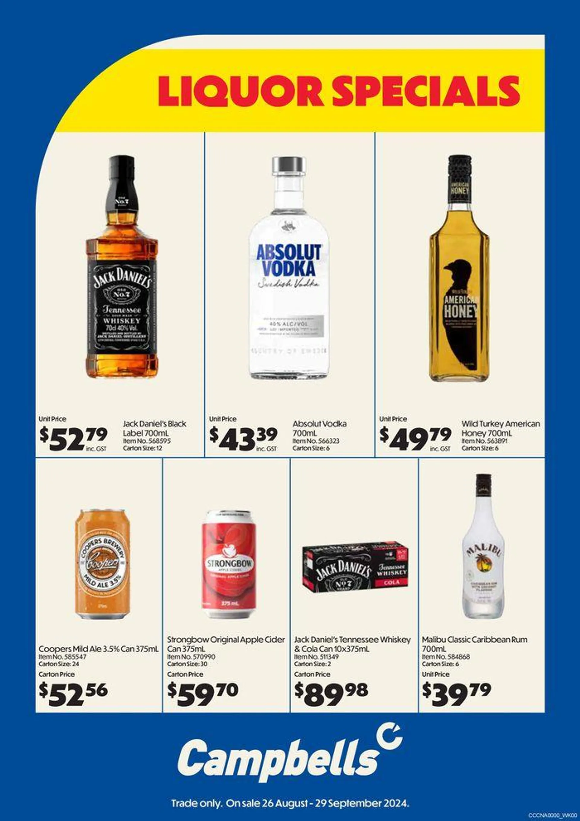 Liquor Specials - 1