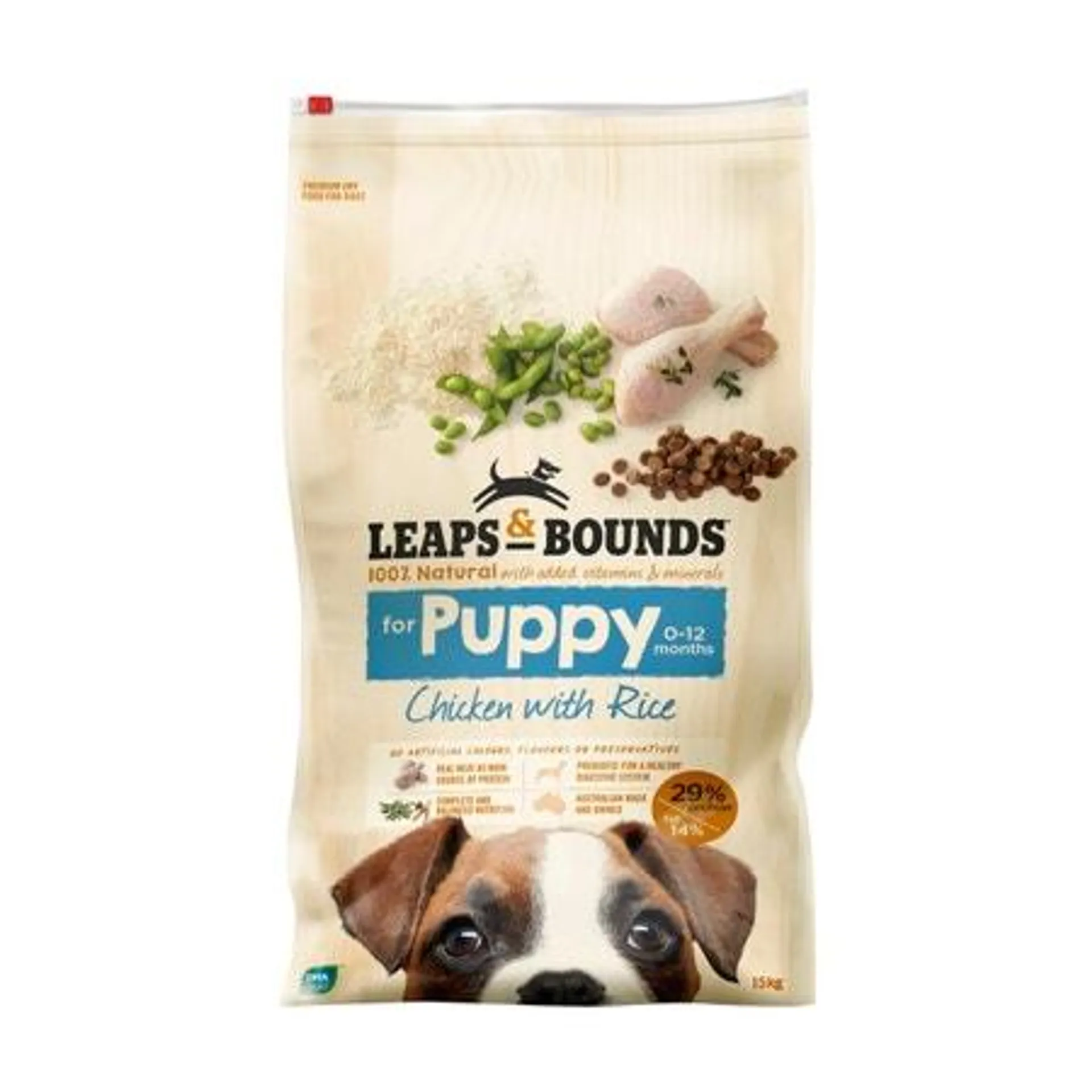 Leaps & Bounds Chicken with Rice Puppy Food