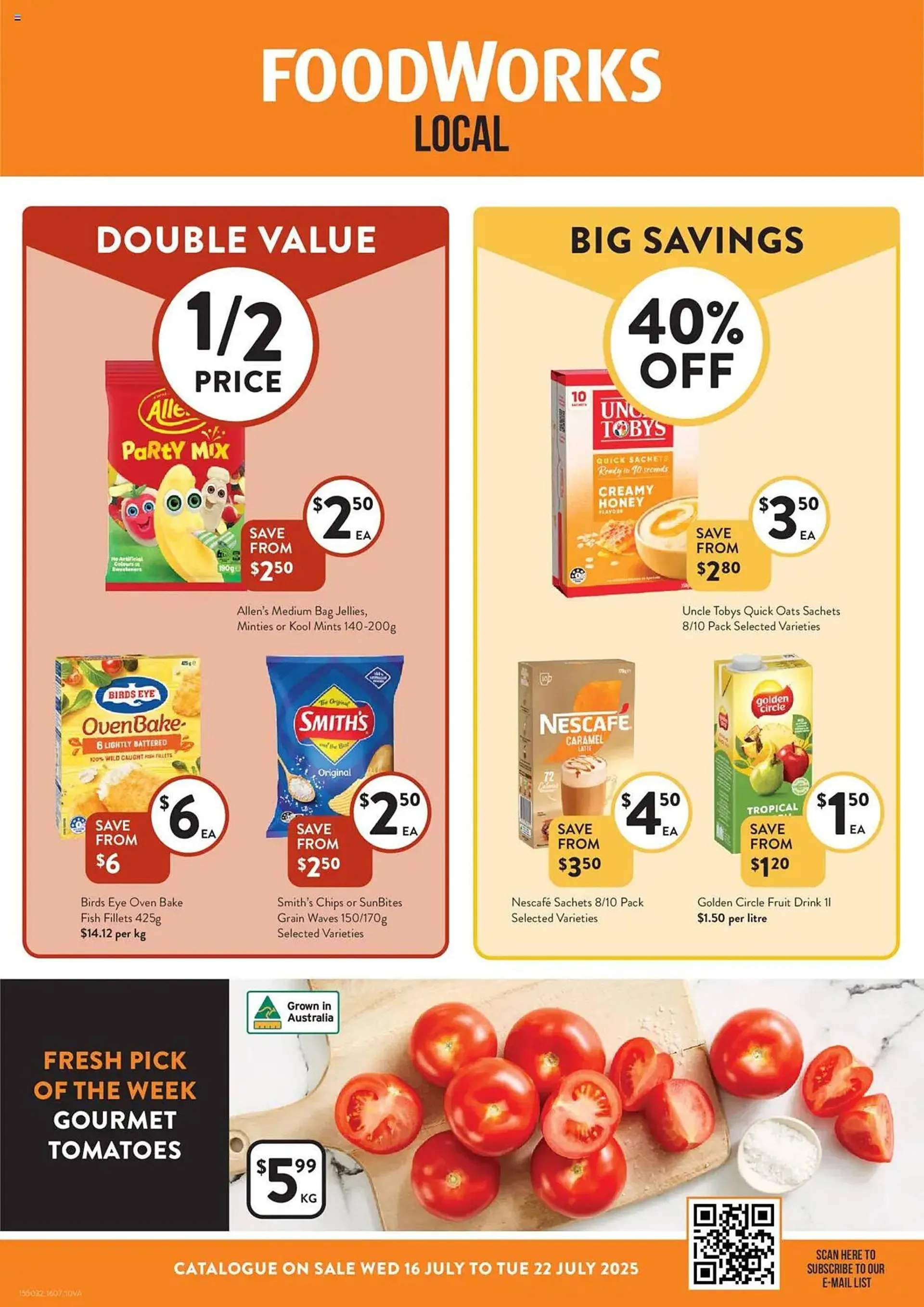 Foodworks catalogue - Catalogue valid from 16 July to 22 July 2025 - page 1
