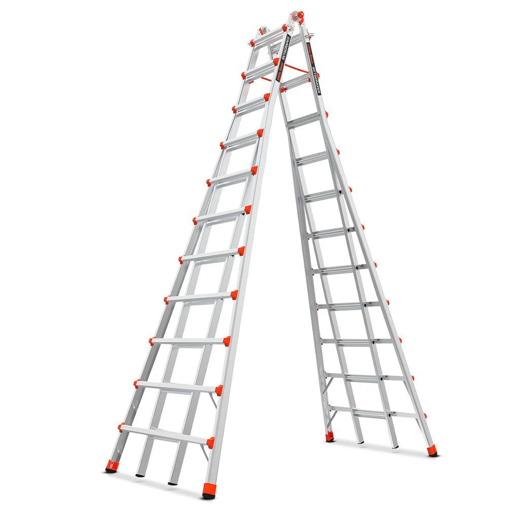 Little Giant Ladder Systems 10121 2.6-5.4m 150kg Aluminium Skyscraper Adjustable Stepladder