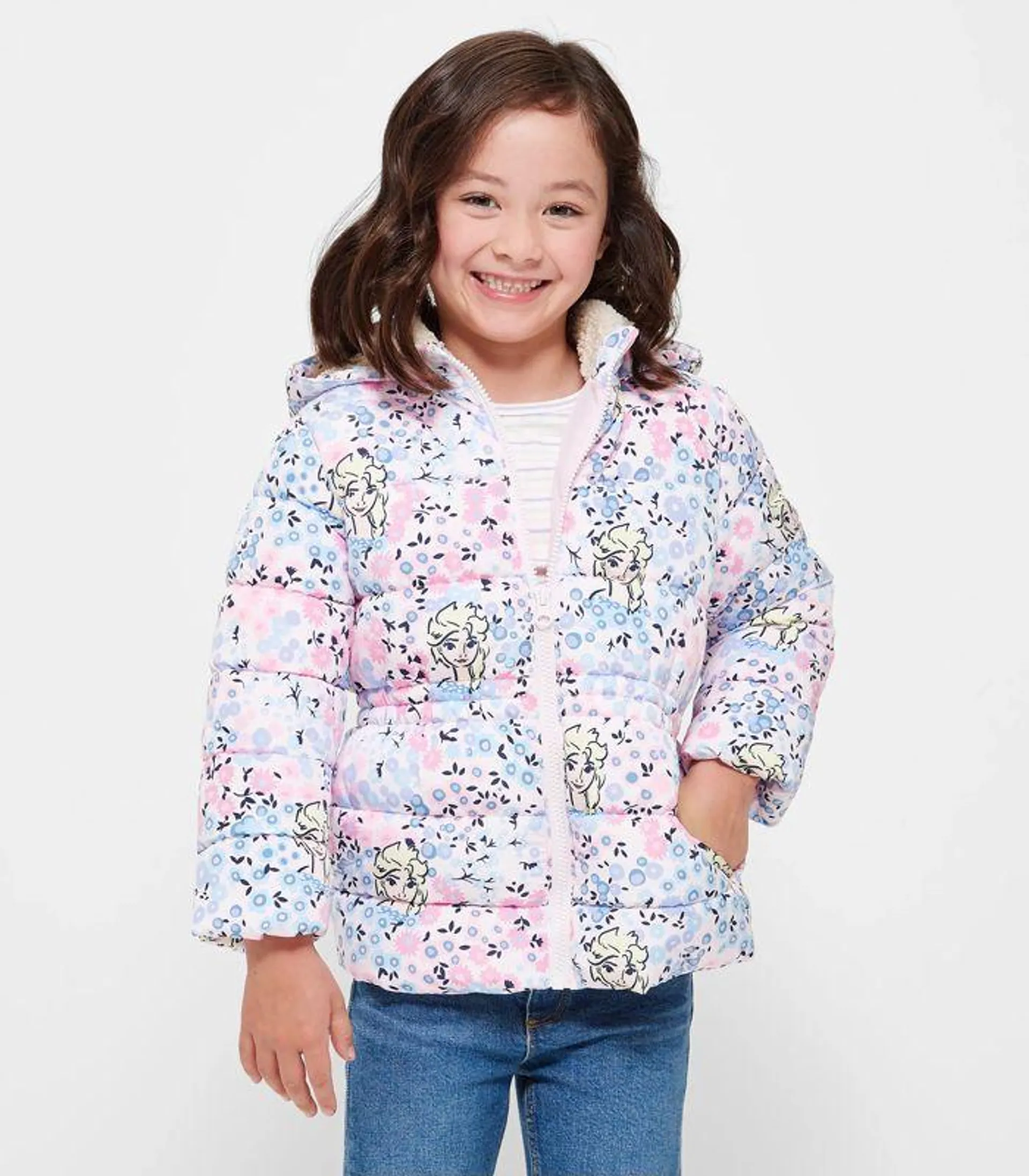 Disney Frozen Longline Puffer Jacket