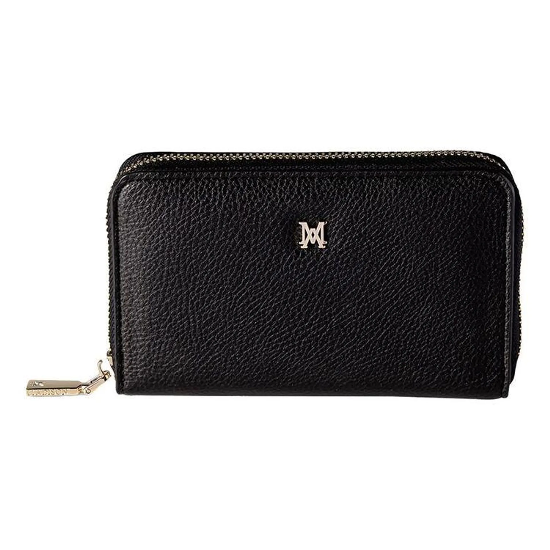 Madison Miley Medium Zip-Around Wallet Black