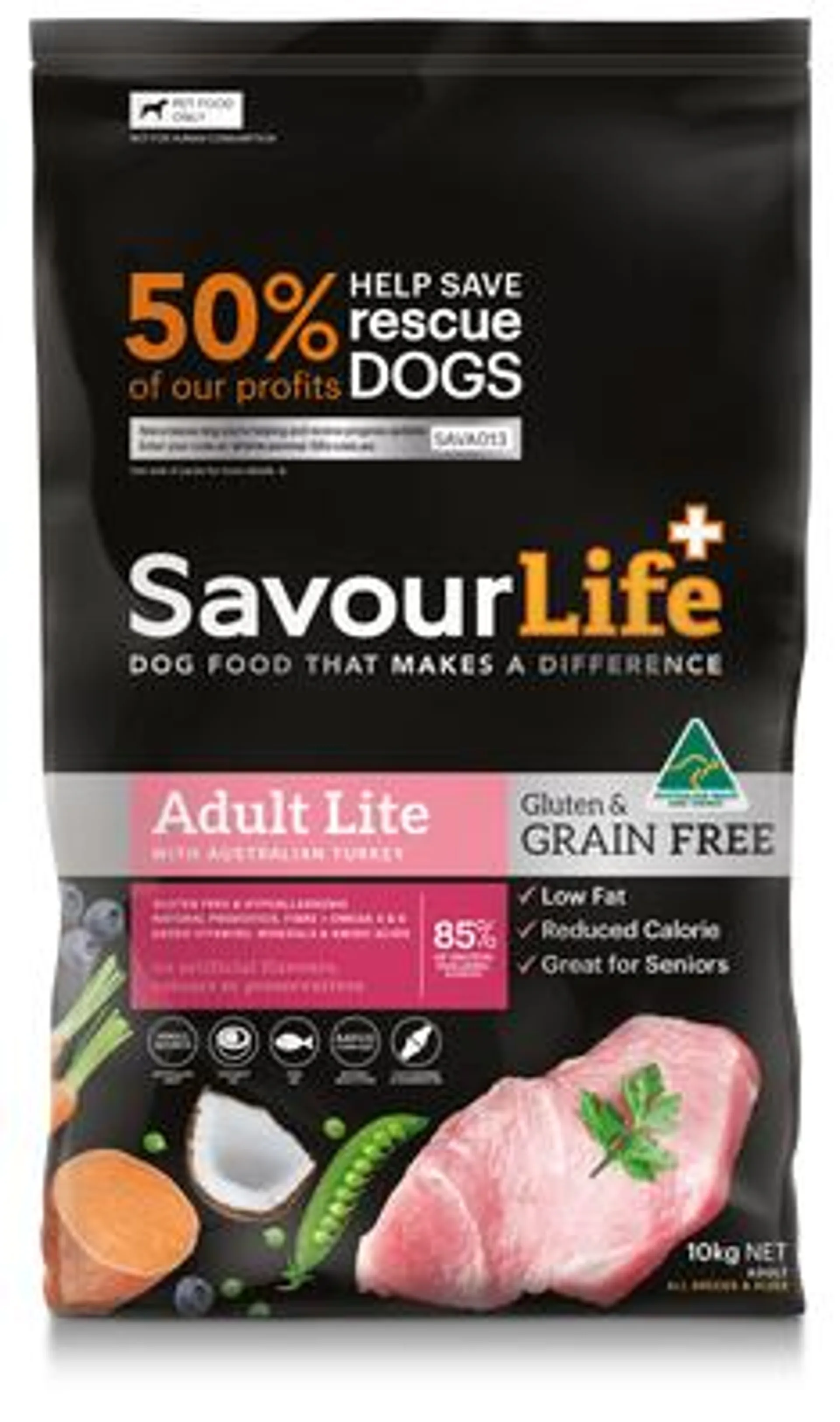 SavourLife Grain Free Dry Dog Food Lean Turkey