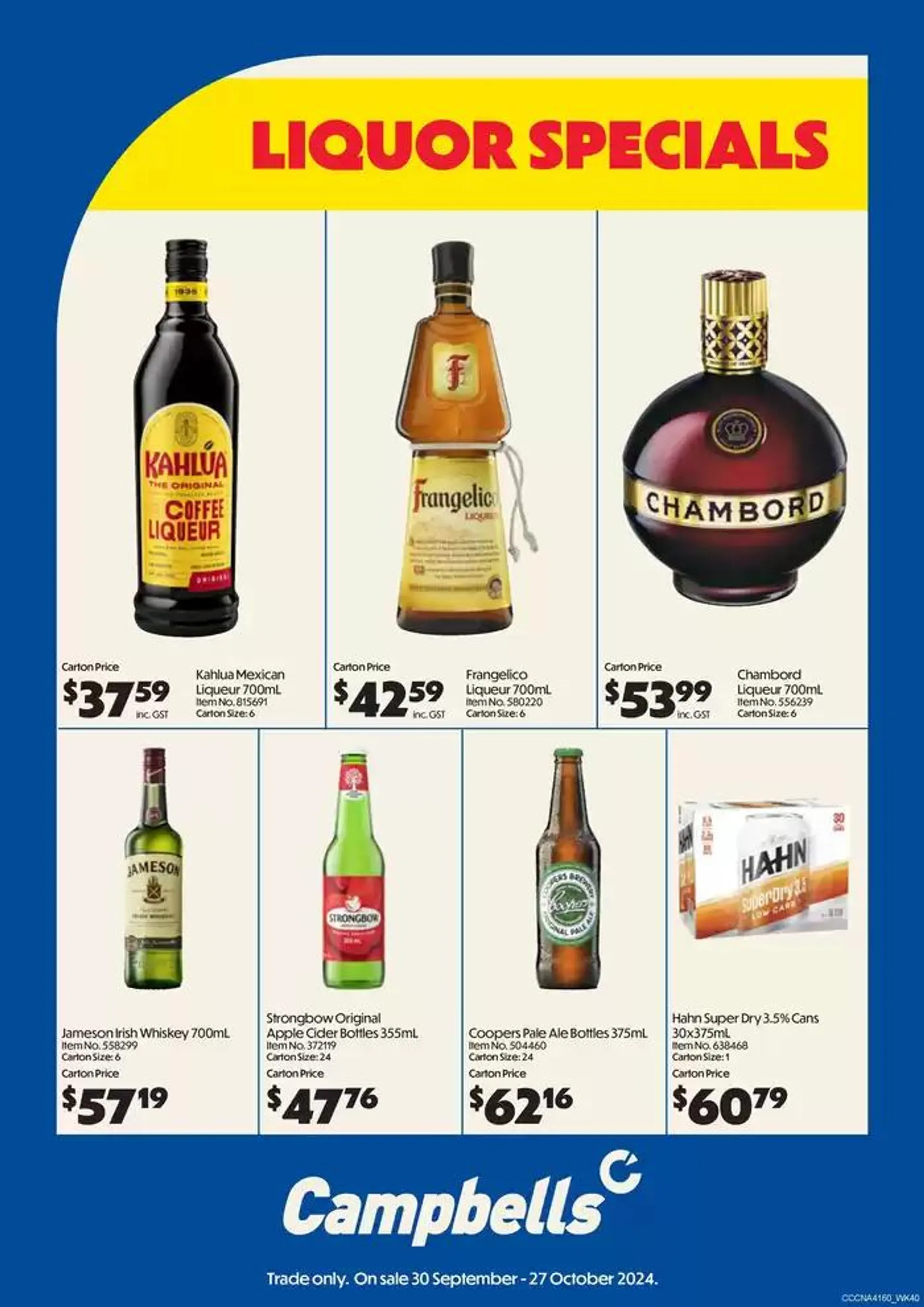 Liquor Specials - 1