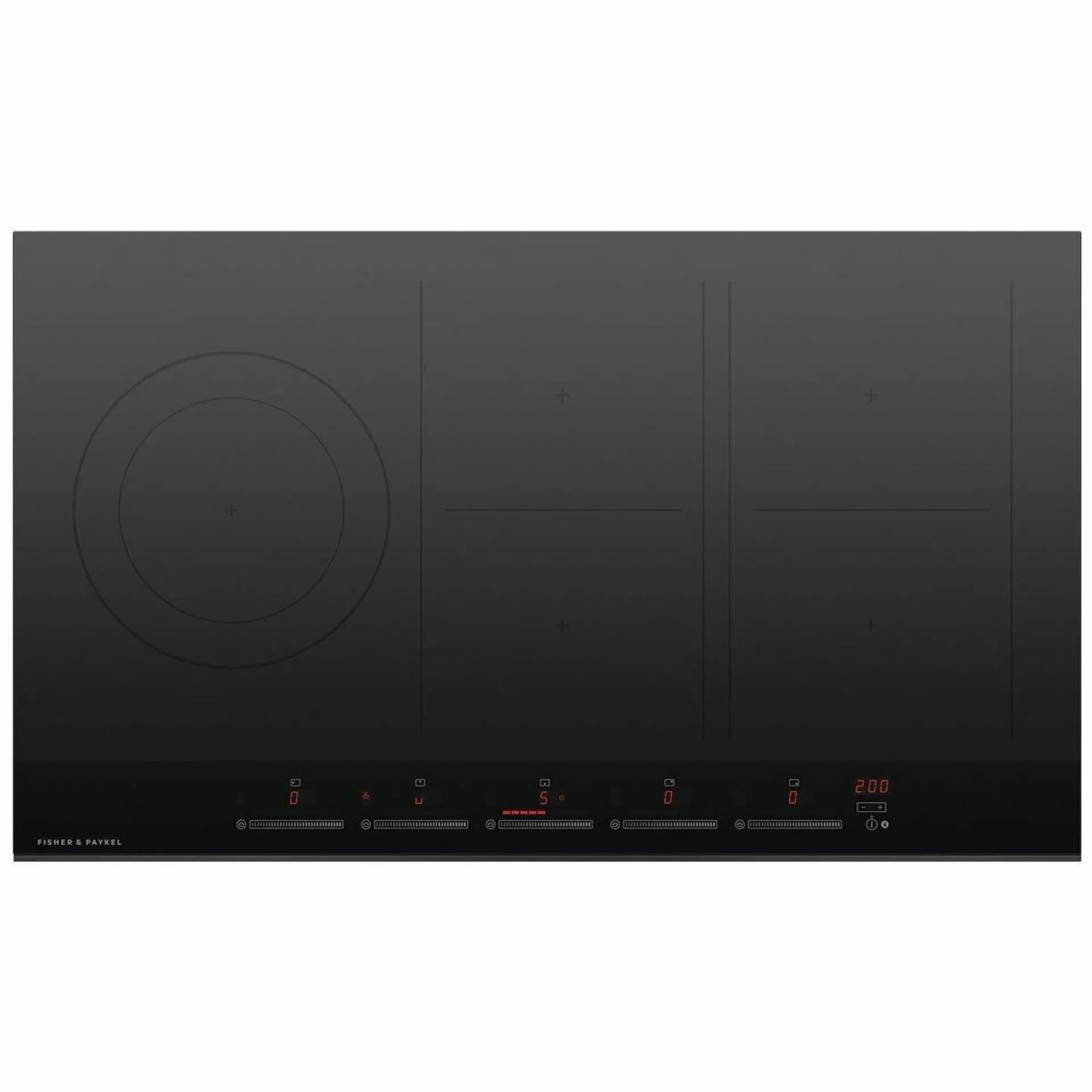 Fisher & Paykel 90cm Induction Cooktop - Black Glass CI905DTB4