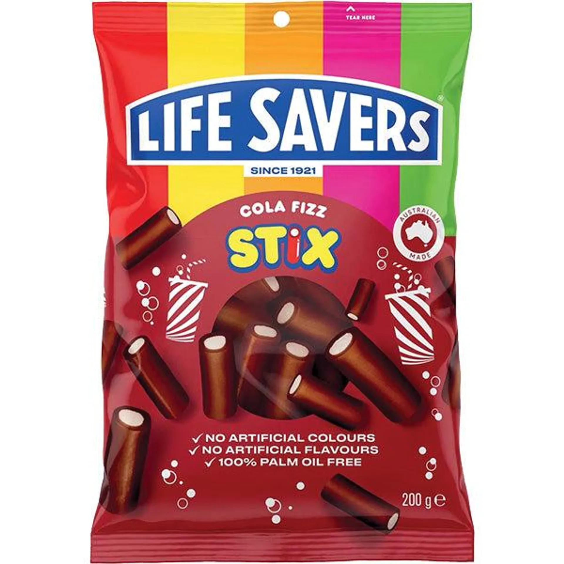 Lifesavers Cola Fizz Stix 200g