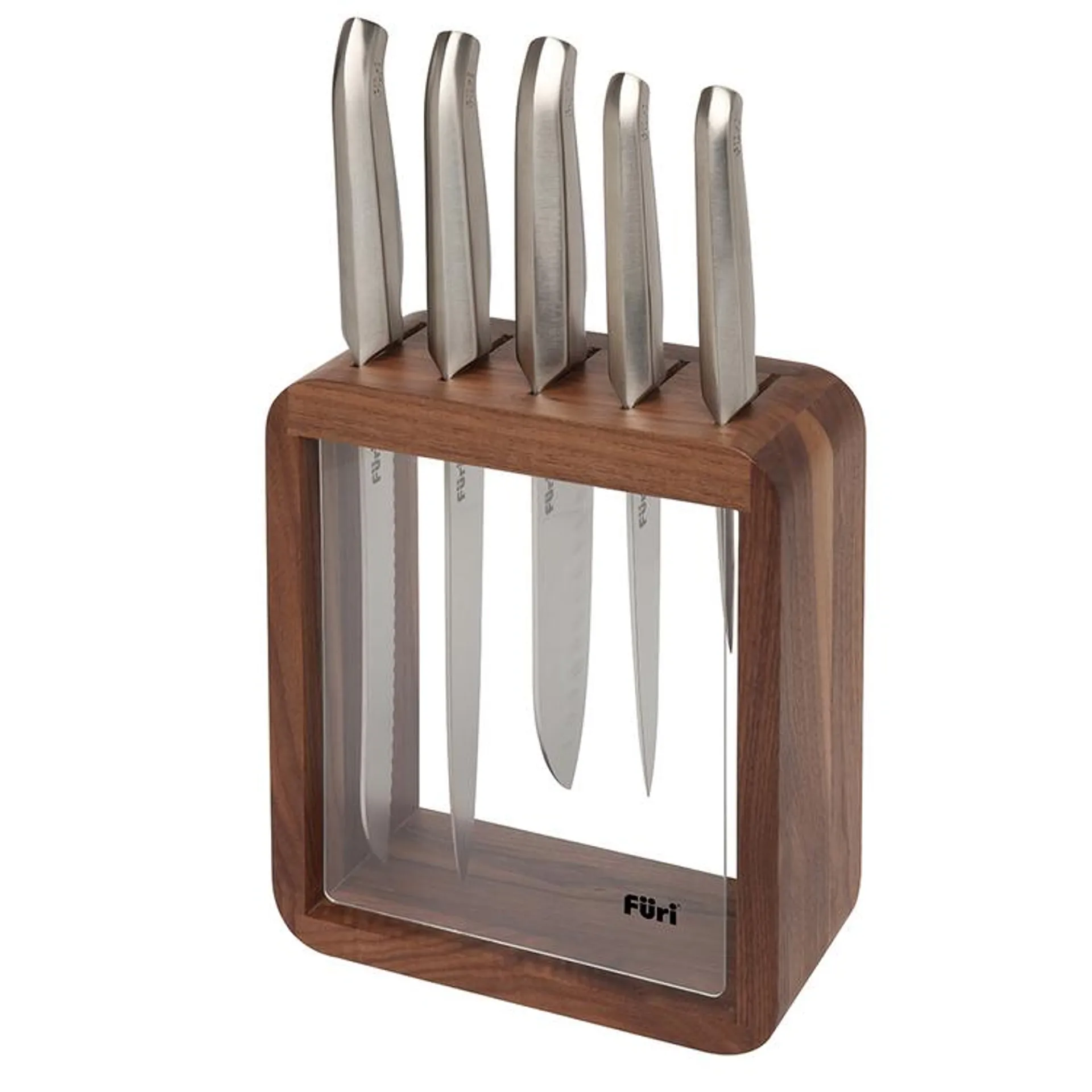 Furi Pro 6-Piece Vault Knife Block Set