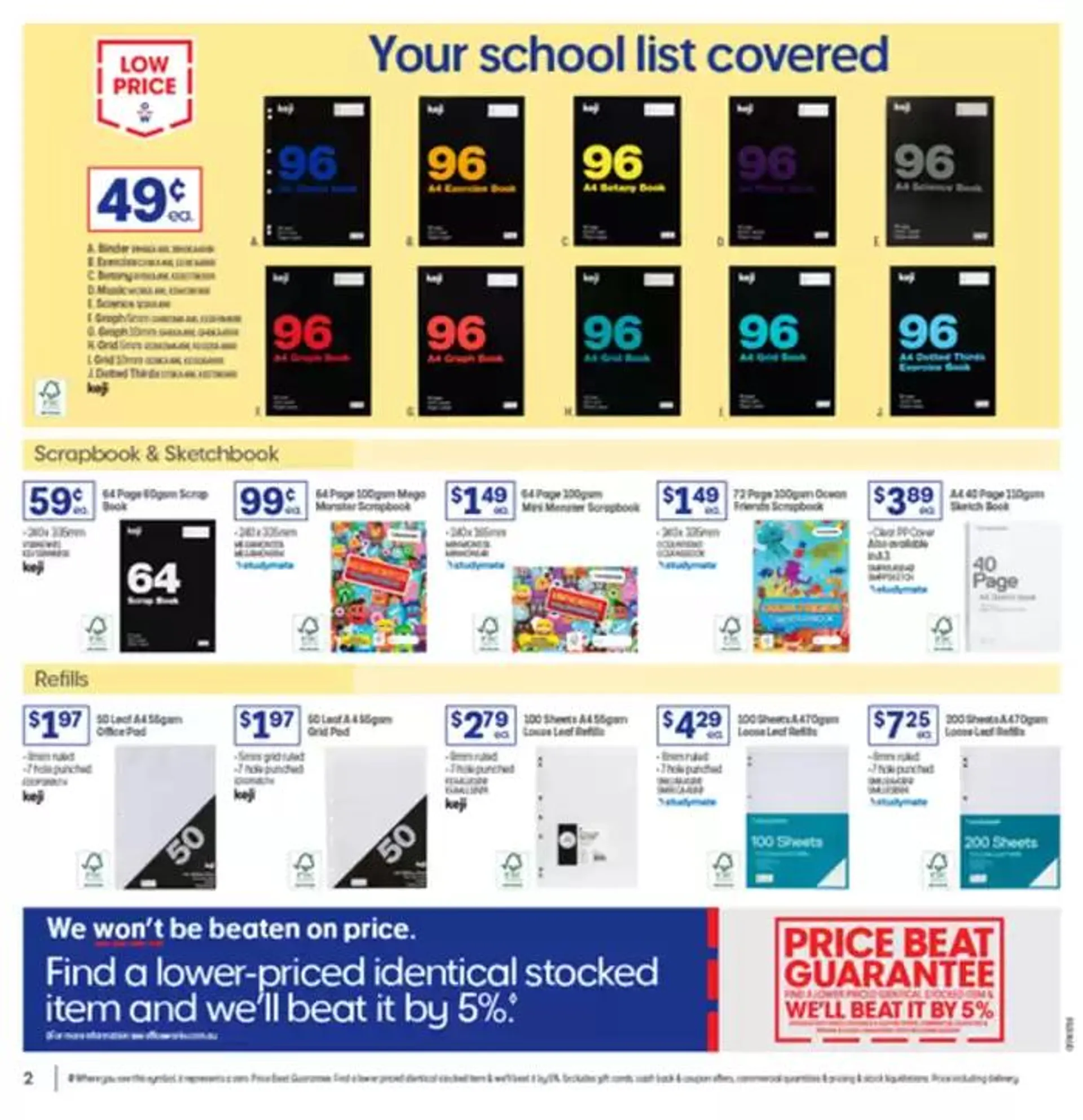 We Won't be Beaten on Back to School Prices - Catalogue valid from 6 January to 3 February 2025 - page 2