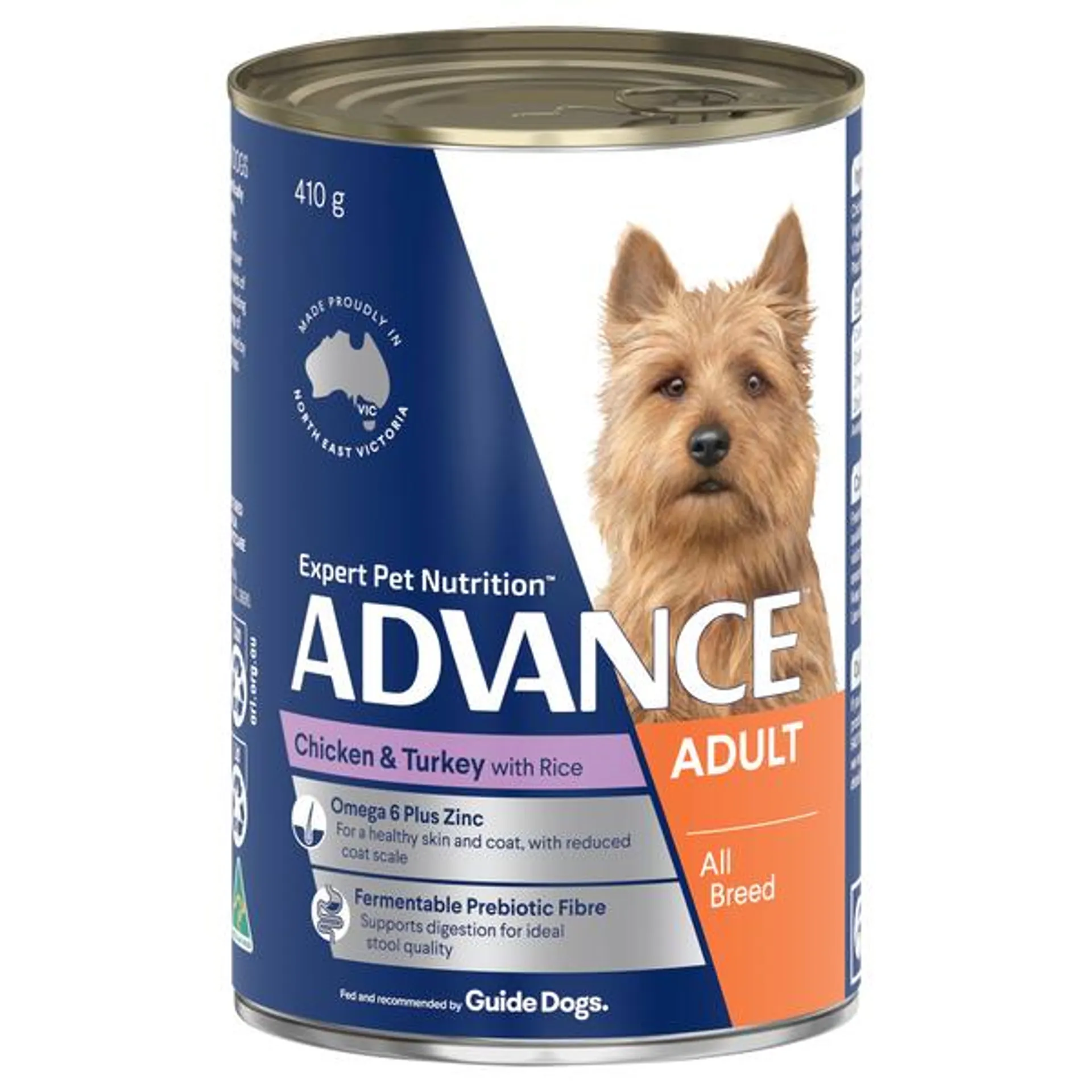 ADVANCE - Adult All Breed Chicken & Turkey with Rice Dog Wet Food (410g)