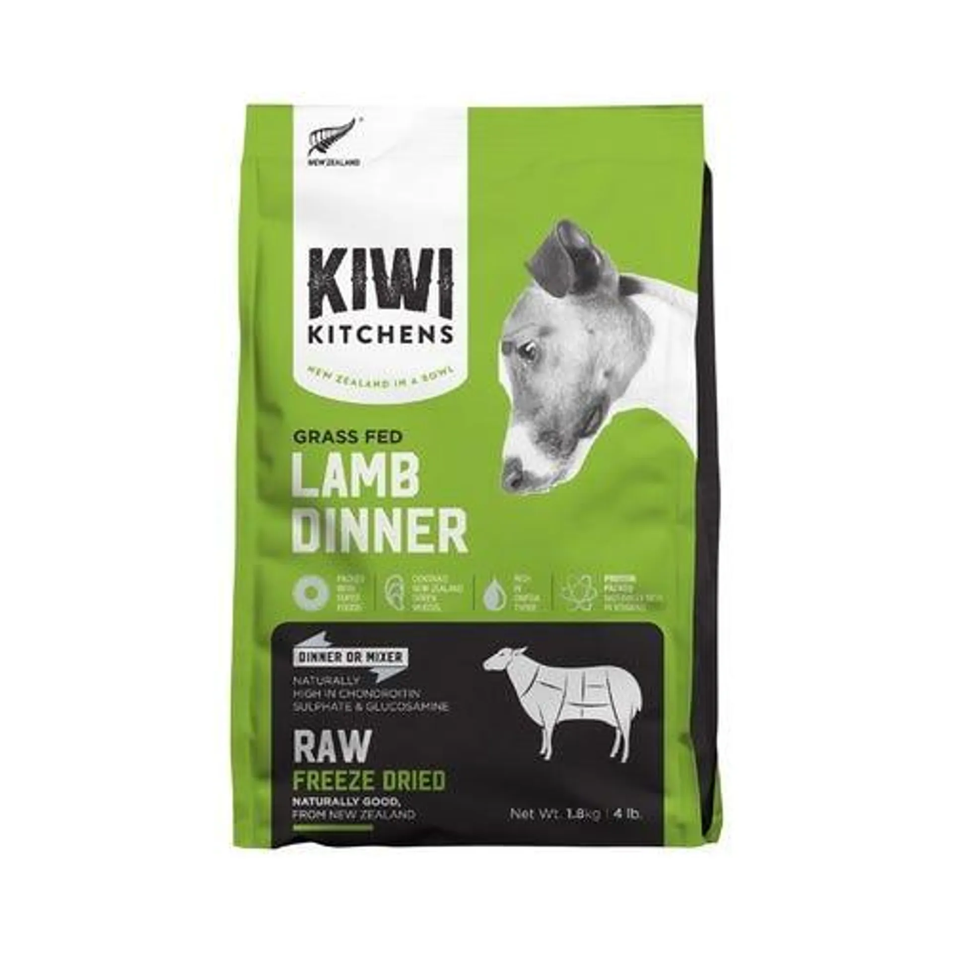 KIWI KITCHENS Dog Freeze Dried Lamb 1.8kg