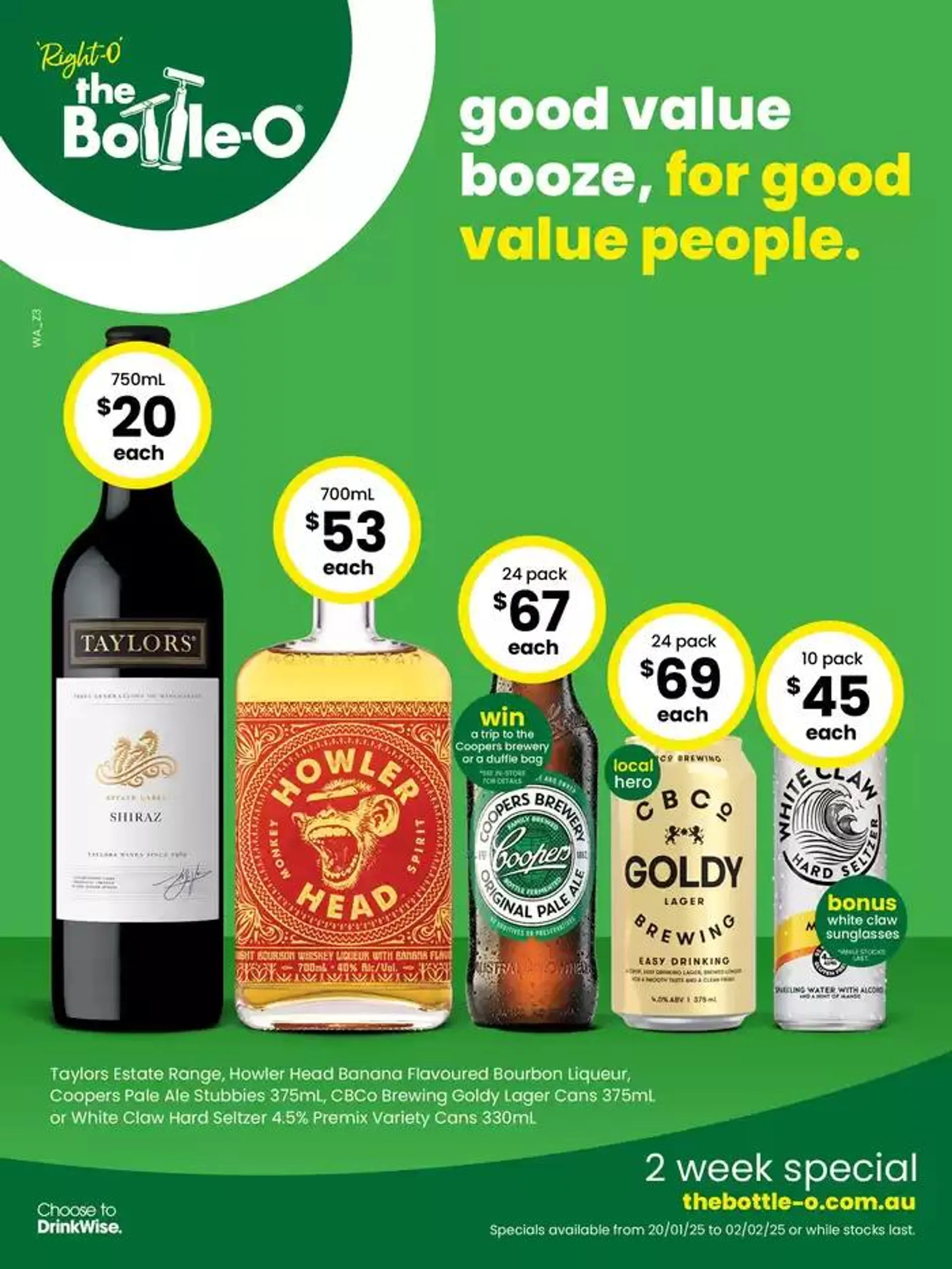 Good Value Booze, For Good Value People 20/01 - 1