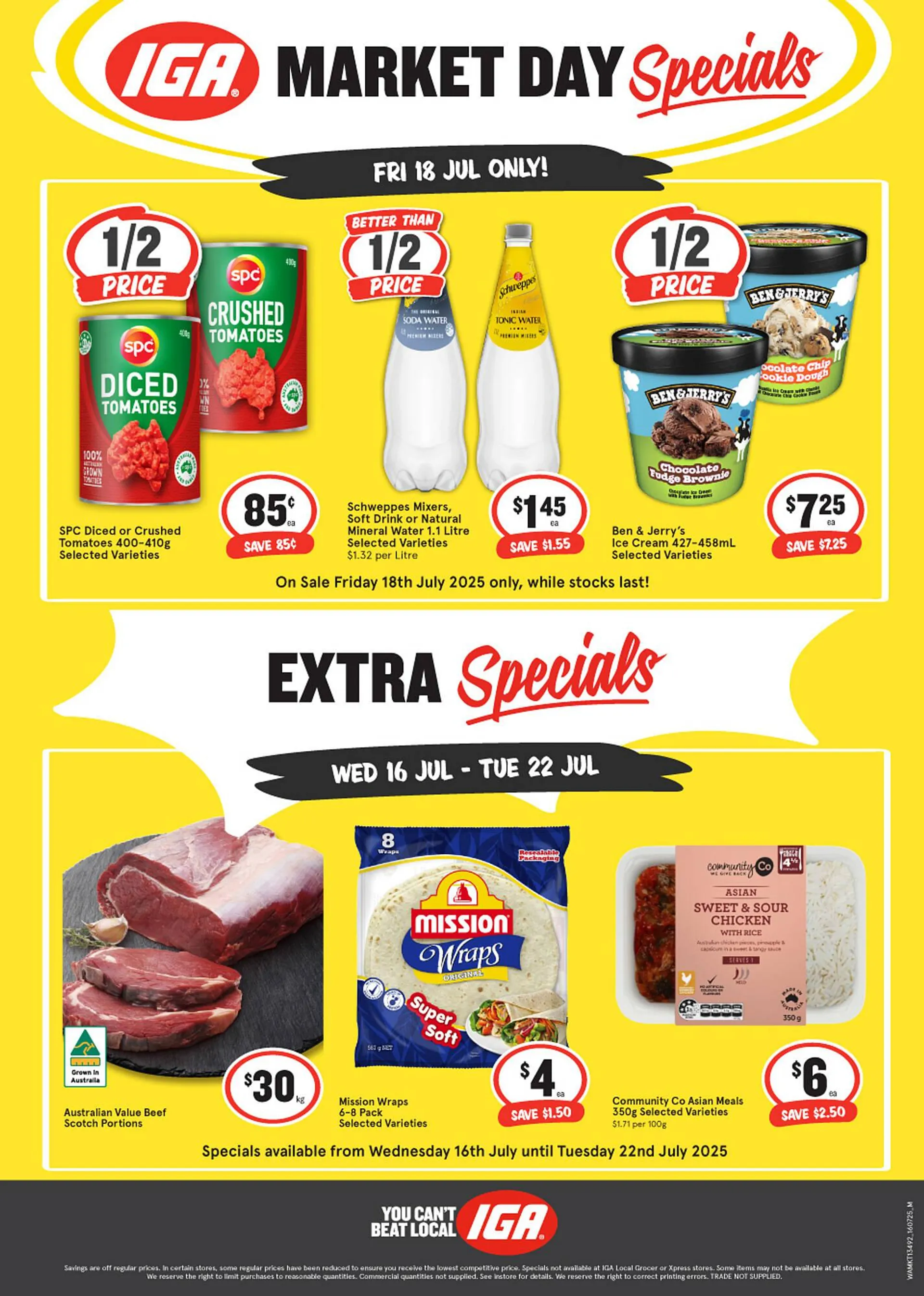 IGA catalogue - Catalogue valid from 16 July to 22 July 2025 - page 1