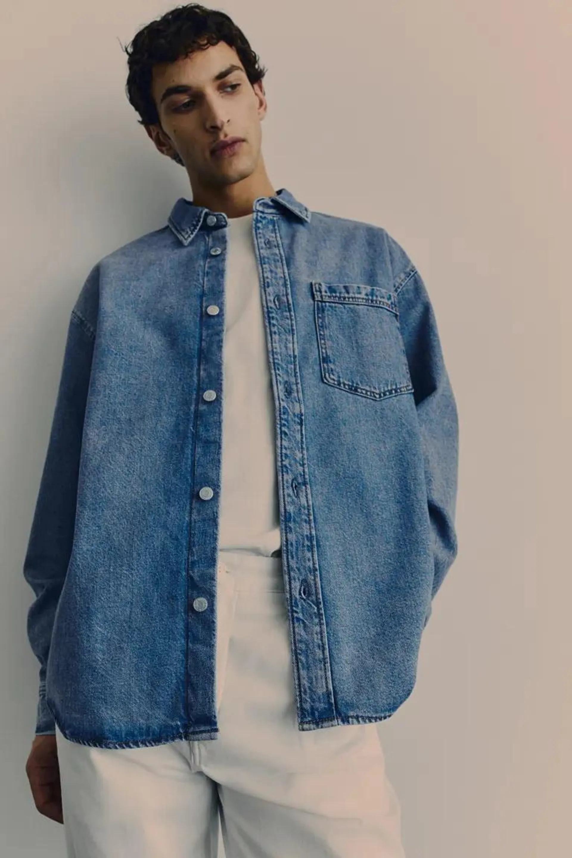 Regular Fit Denim Overshirt