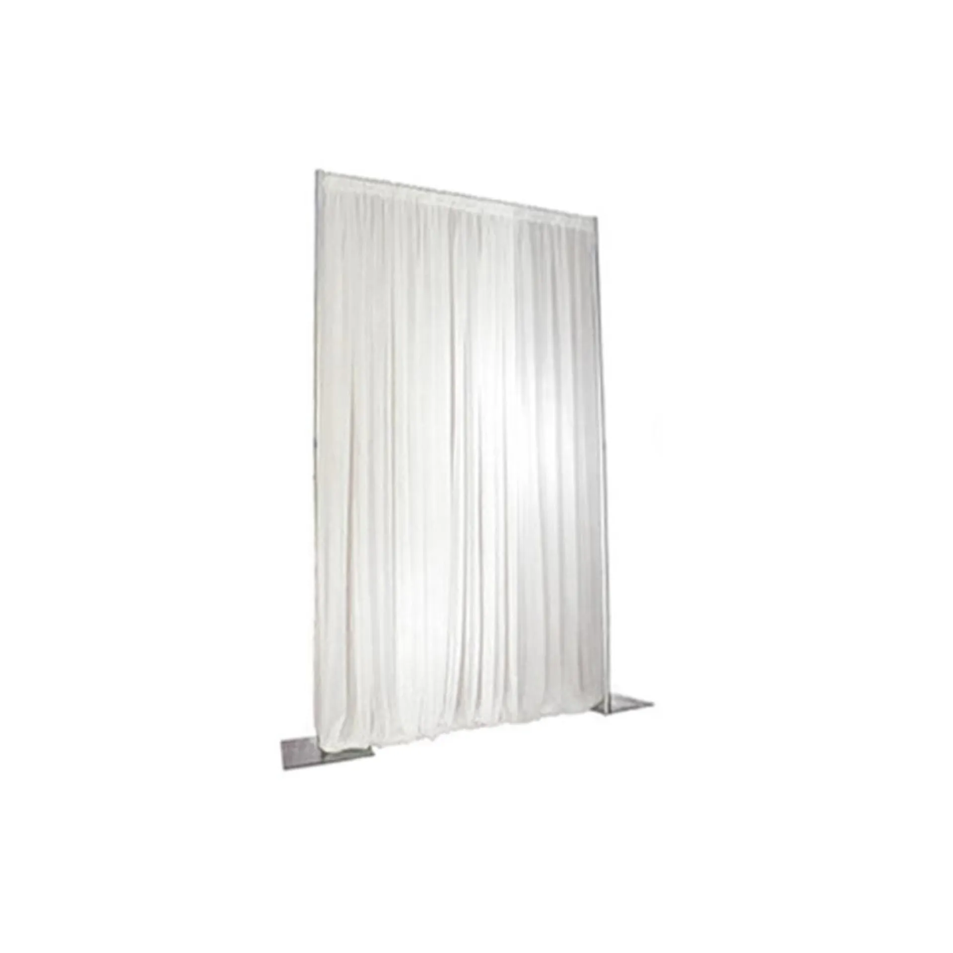 Drape Pleated Panel White 3m Drop x 3m Wide & Rigging Hire Ea