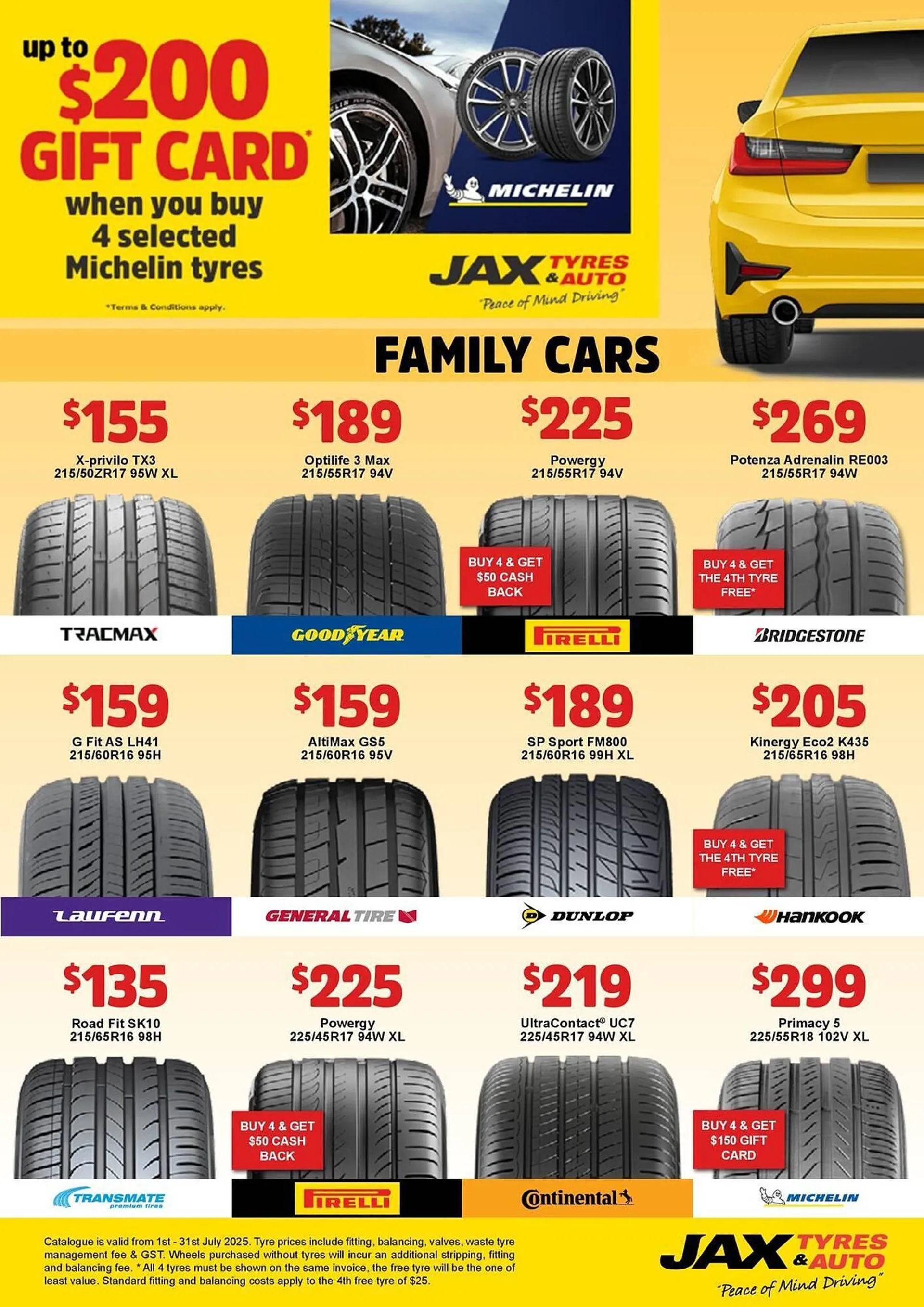 Jax Tyres catalogue - Catalogue valid from 1 July to 31 July 2025 - page 3