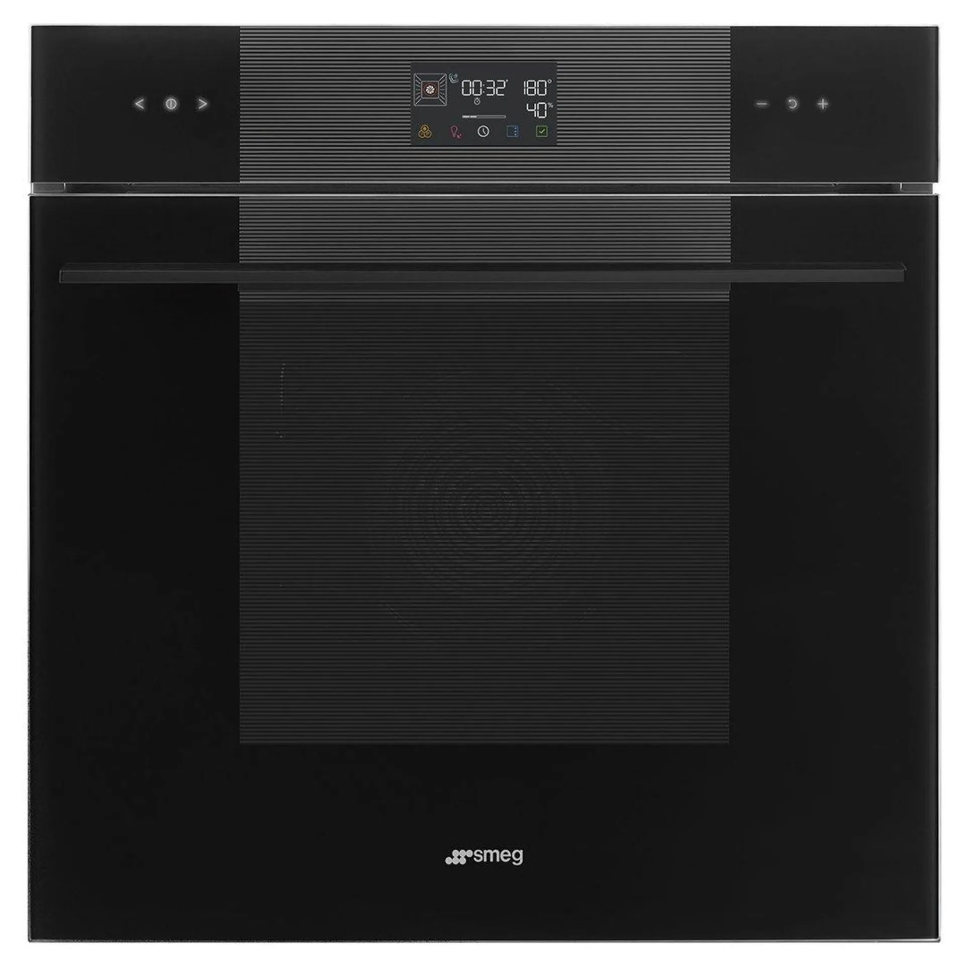 Smeg Linea 60cm Pyro Steam Oven - Pure Black SOPA6102S2PB3