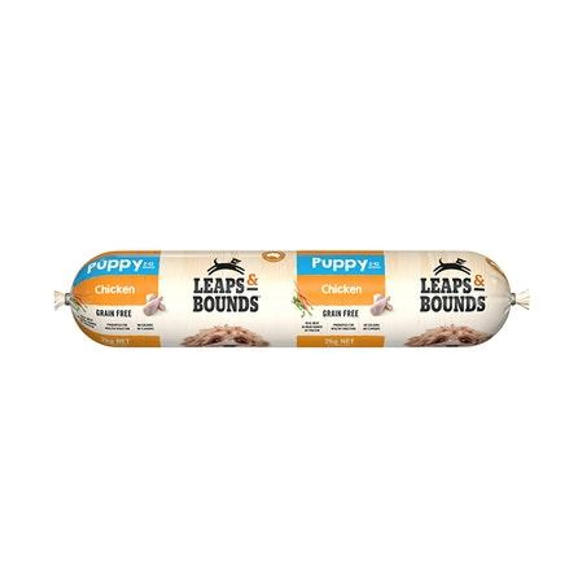 Leaps & Bounds Chicken Puppy Dog Roll 2kg