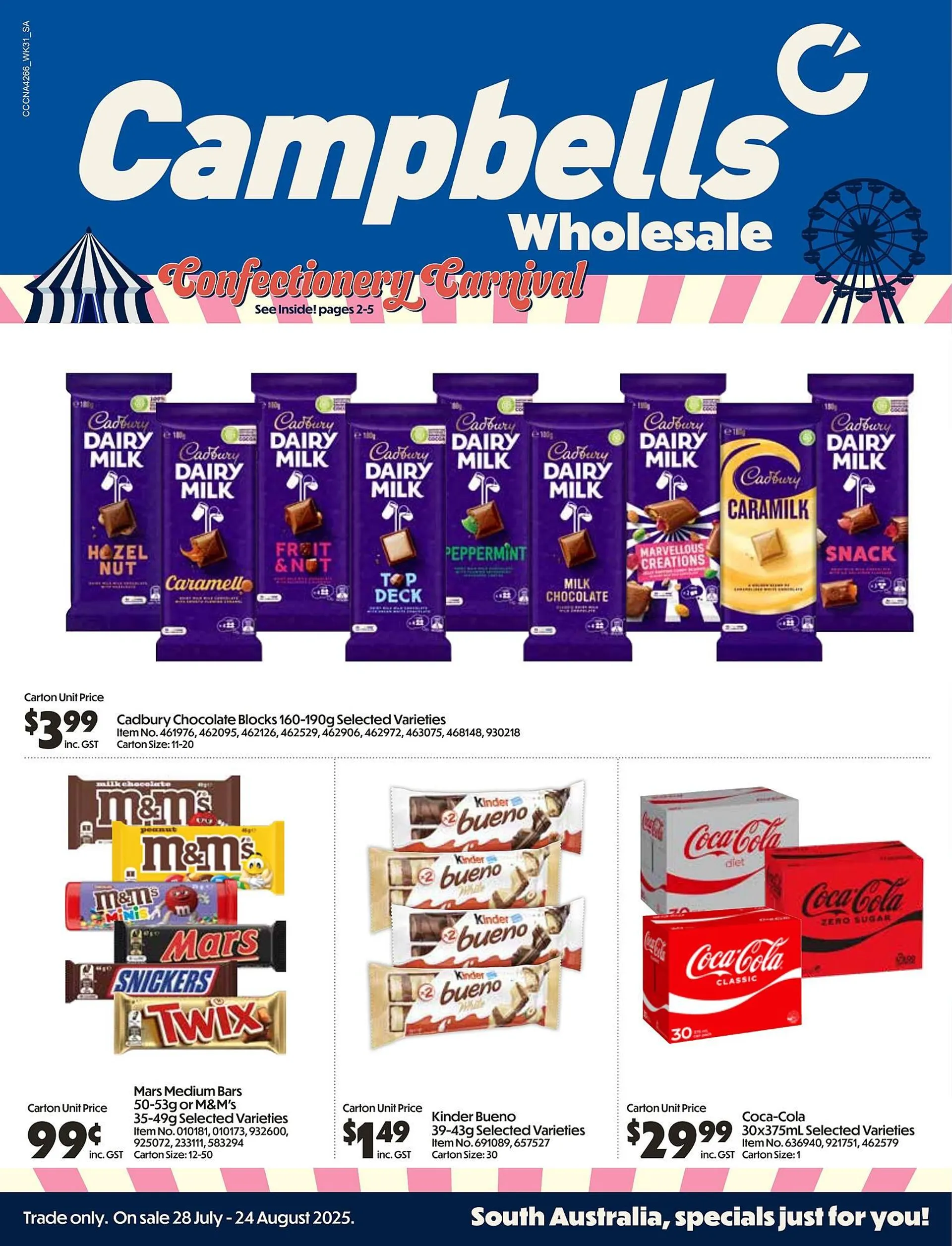 Campbells Wholesale catalogue - Catalogue valid from 28 July to 24 August 2025 - page 1